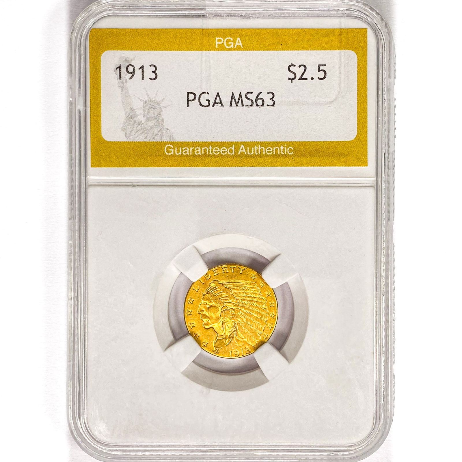 1913 $2.50 Gold Quarter Eagle PGA MS63 (1 of 2)