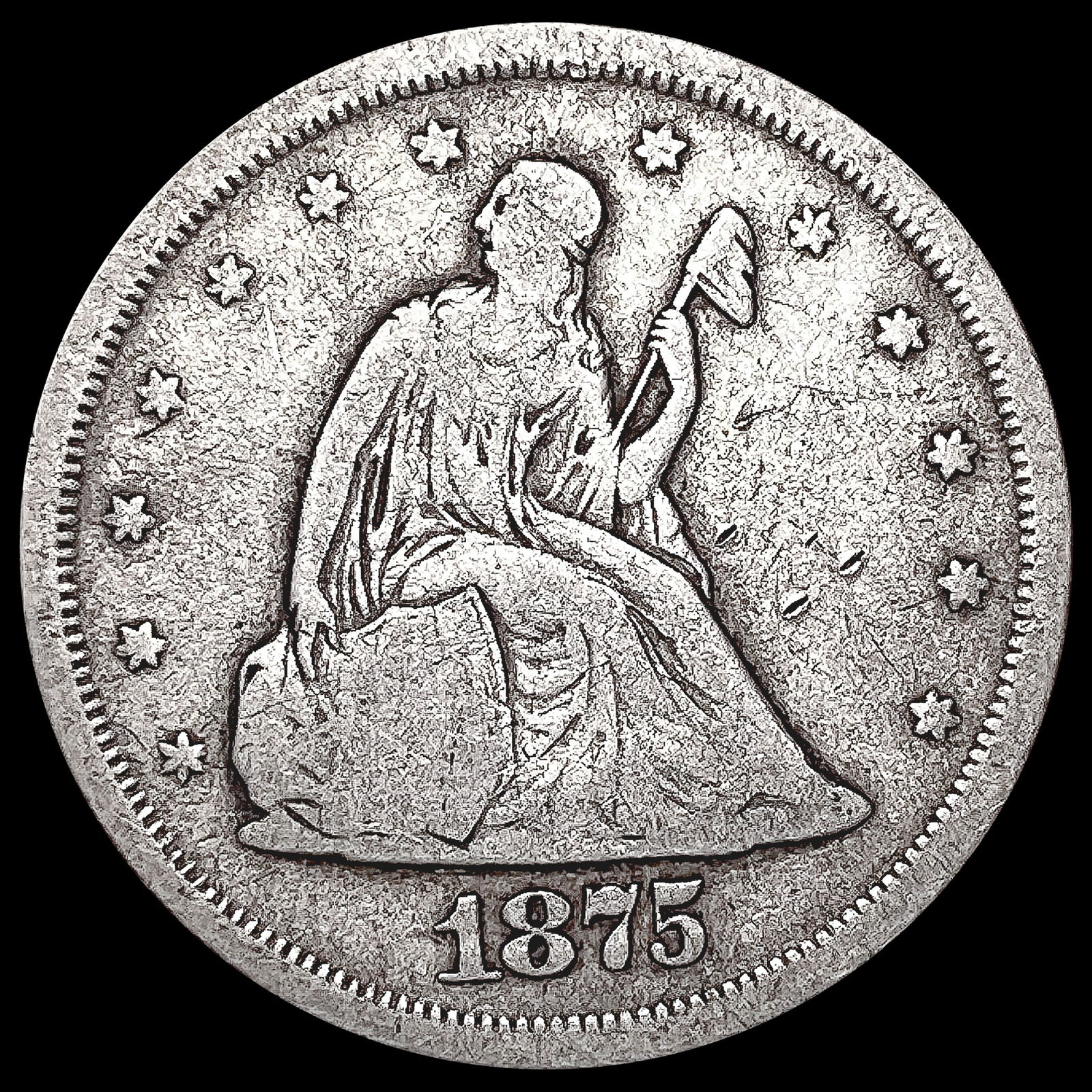 1875-S Twenty Cent Piece NICELY CIRCULATED (1 of 2)