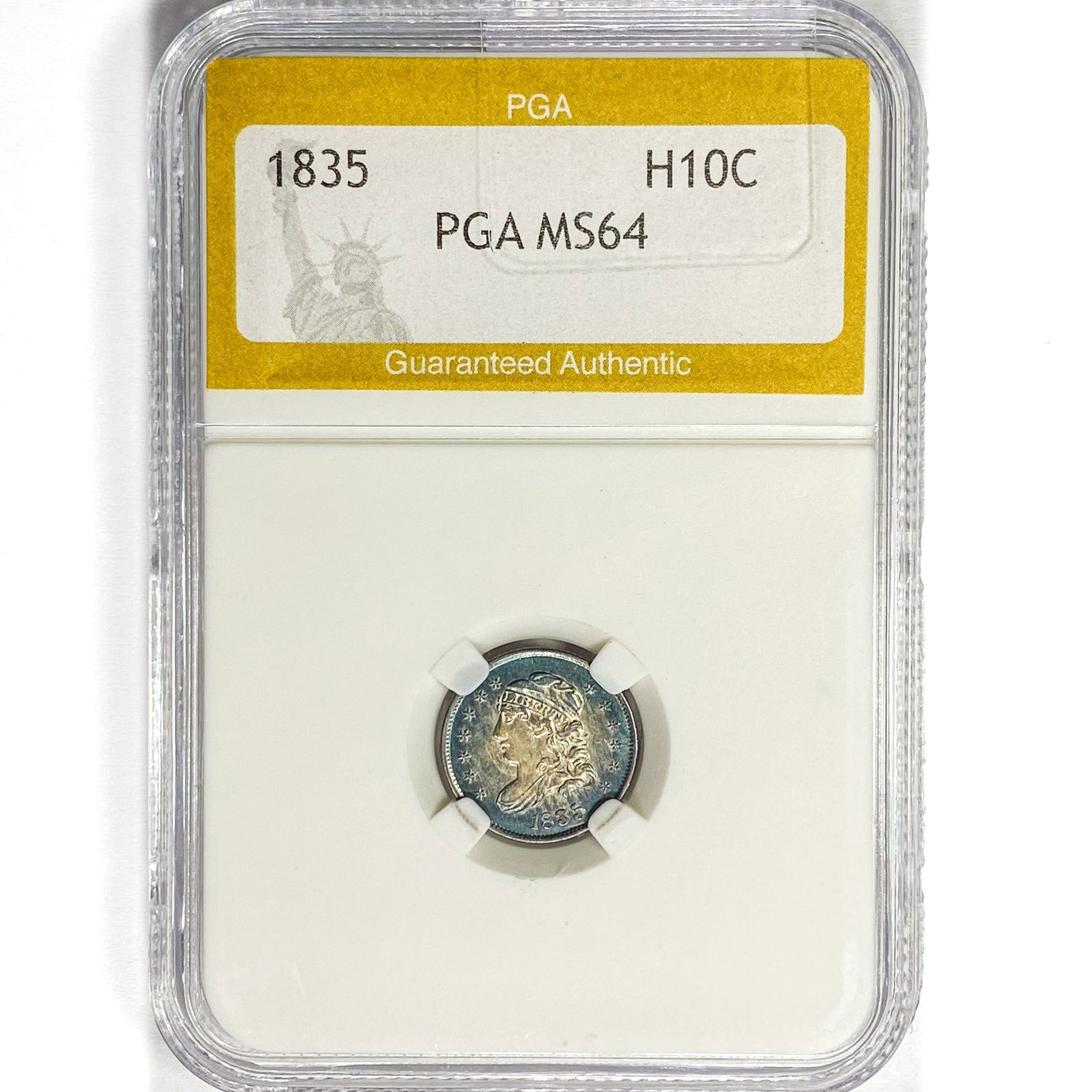 1835 Capped Bust Half Dime PGA MS64 (1 of 2)