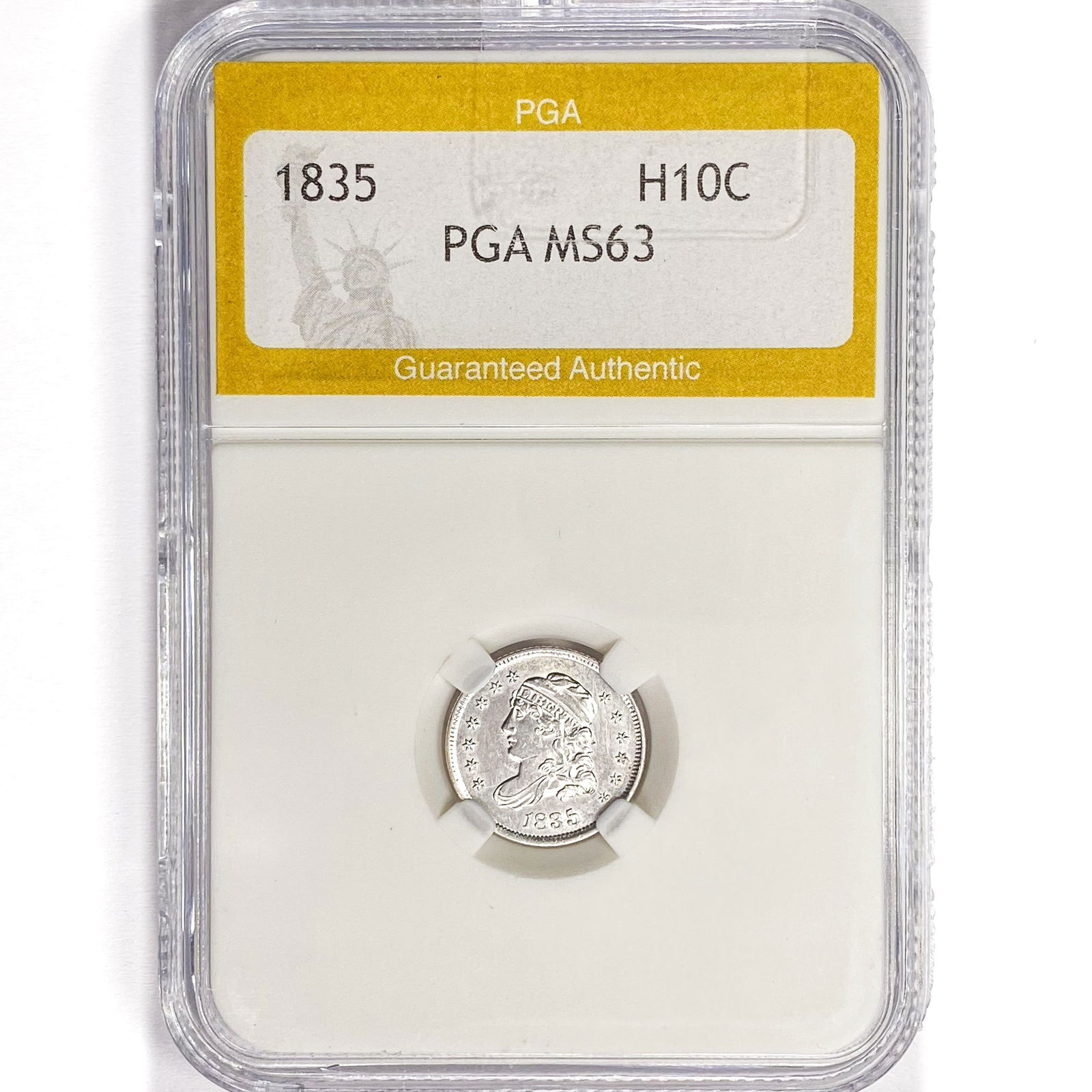 1835 Capped Bust Half Dime PGA MS63 (1 of 2)