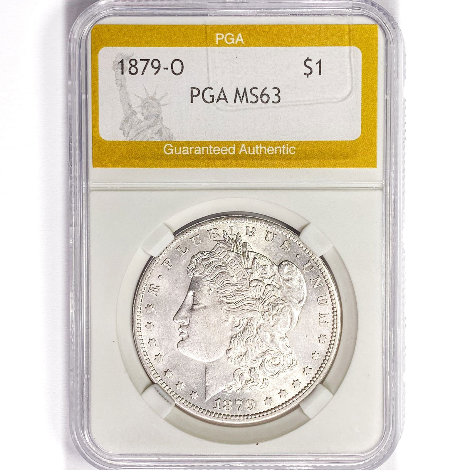 1879-O Morgan Silver Dollar PGA MS63 (1 of 2)