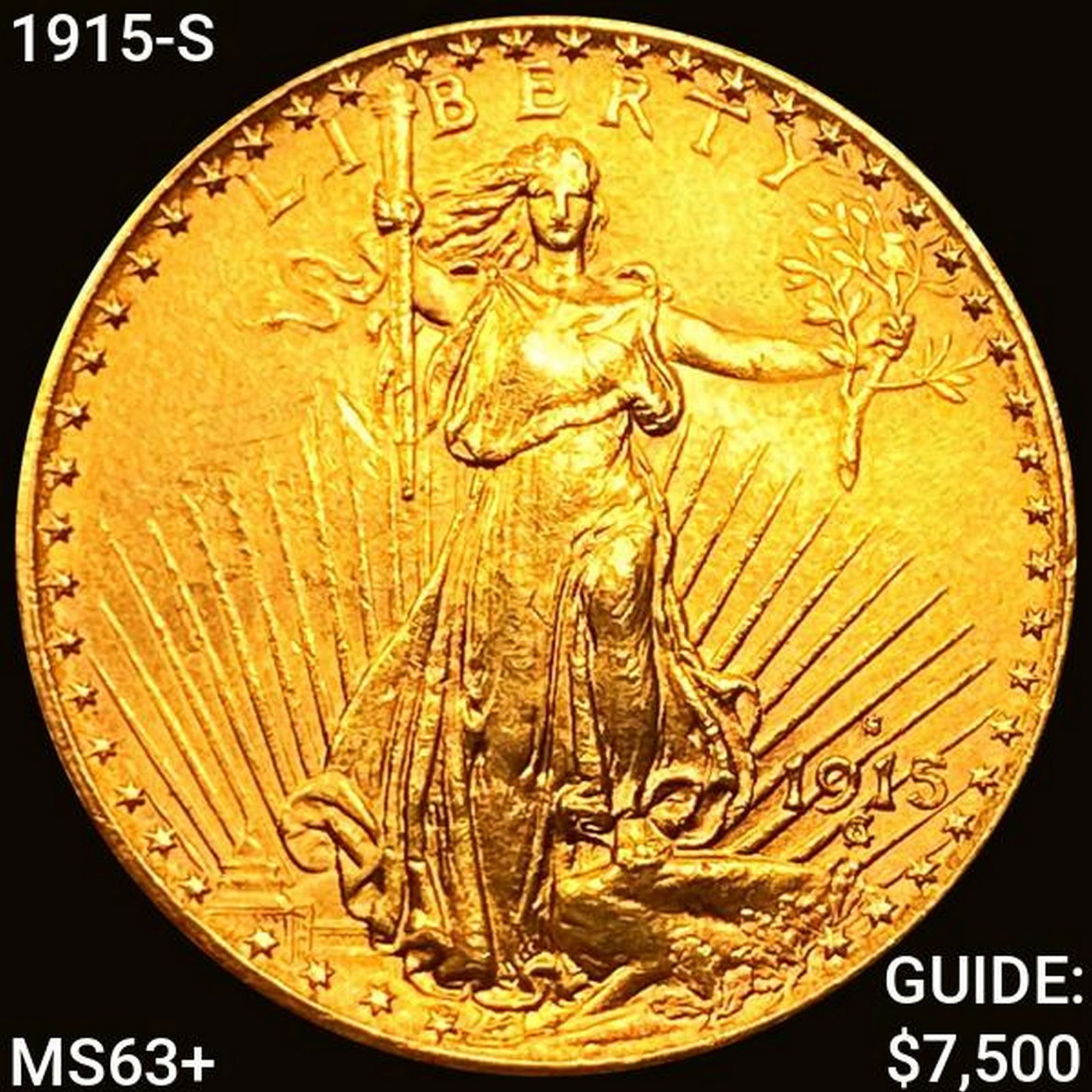 1915-S $20 Gold Double Eagle UNCIRCULATED (1 of 2)