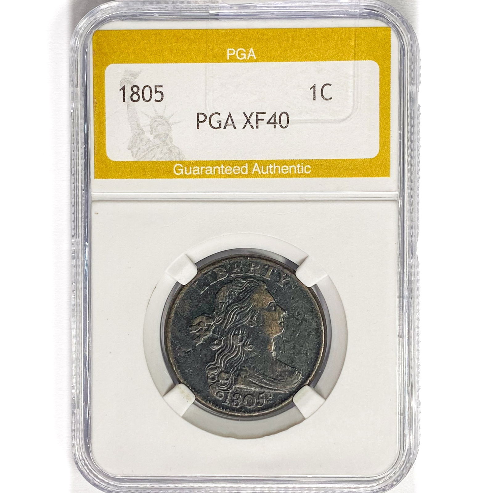 1805 Draped Bust Large Cent PGA XF40 (1 of 2)