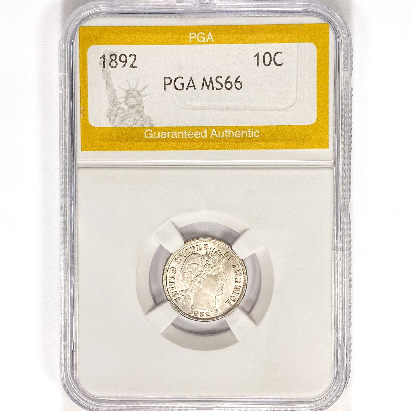 1892 Barber Dime PGA MS66 (1 of 2)