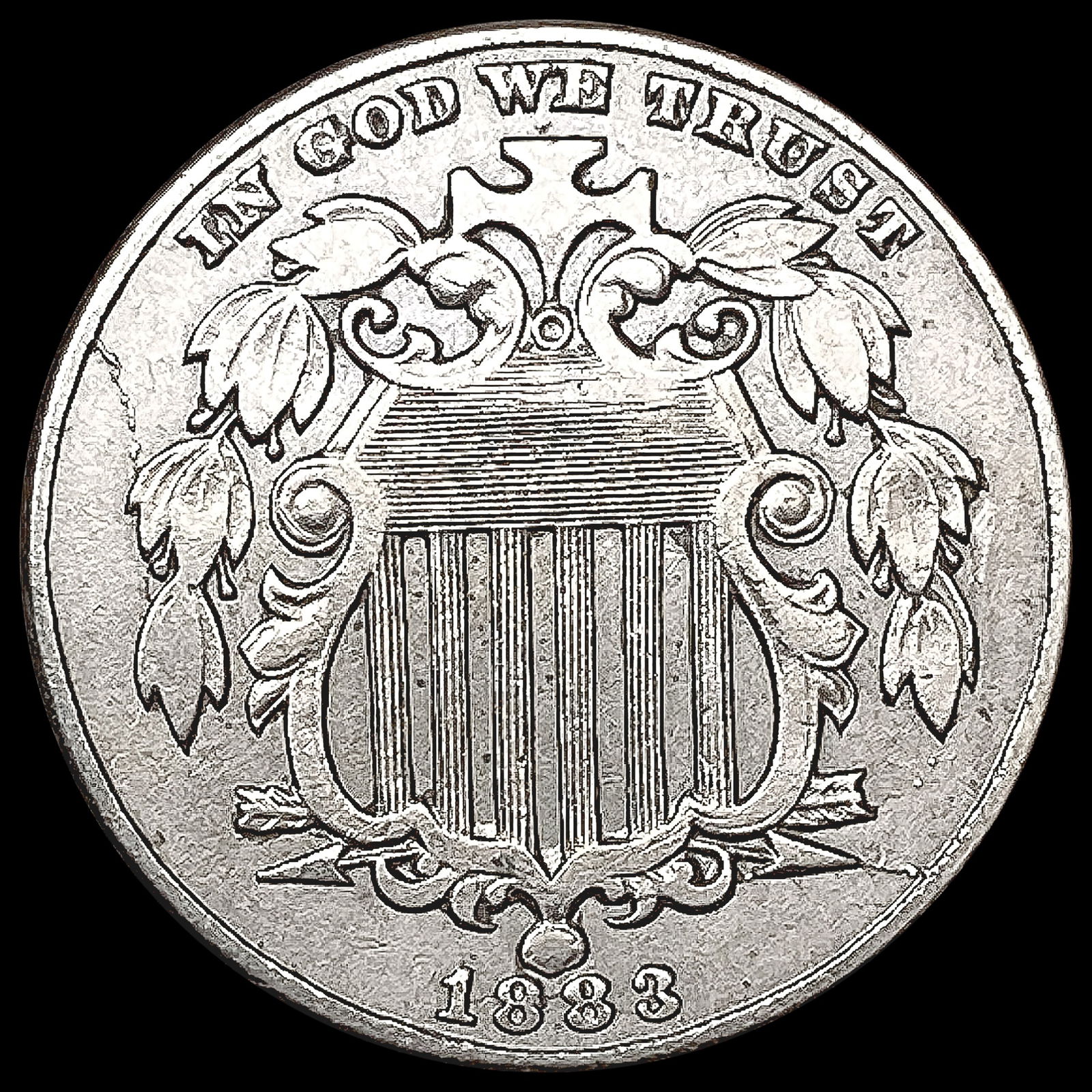 1883 Shield Nickel CHOICE AU (1 of 2)