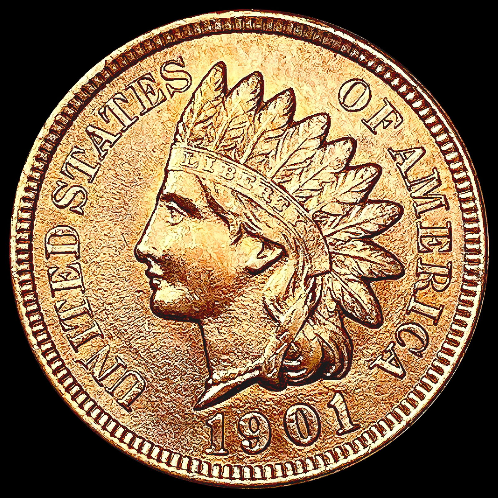 1901 Indian Head Cent UNCIRCULATED (1 of 2)