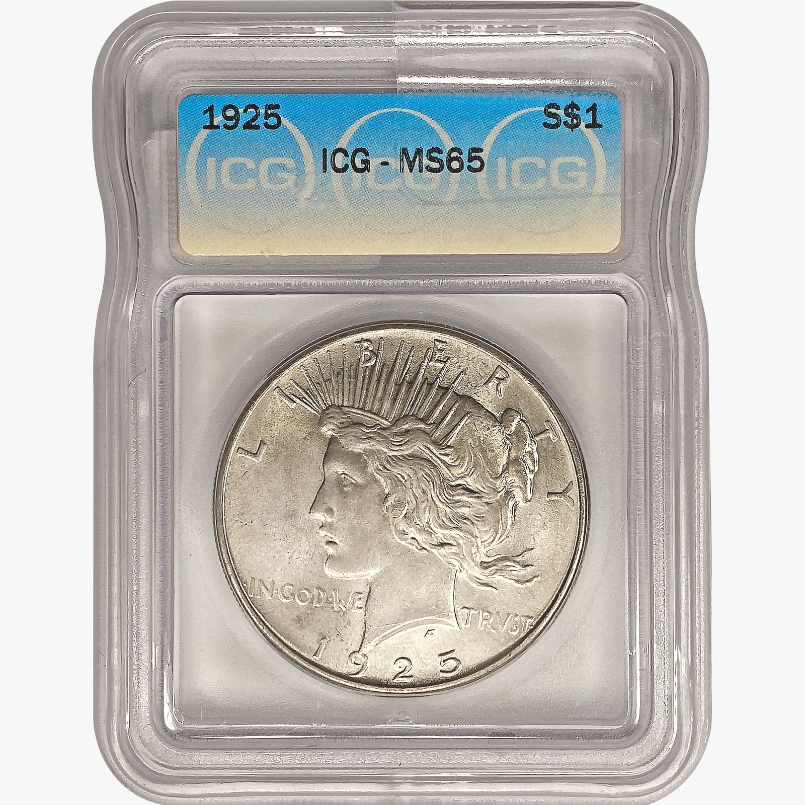 1925 Silver Peace Dollar ICG MS65 (1 of 2)