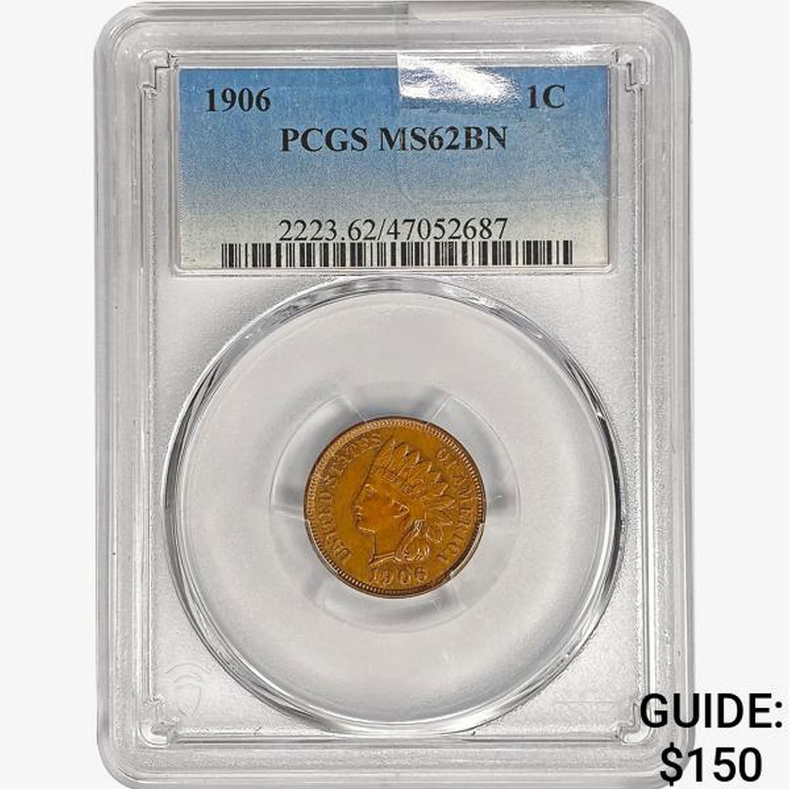1906 Indian Head Cent PCGS MS62 BN (1 of 2)