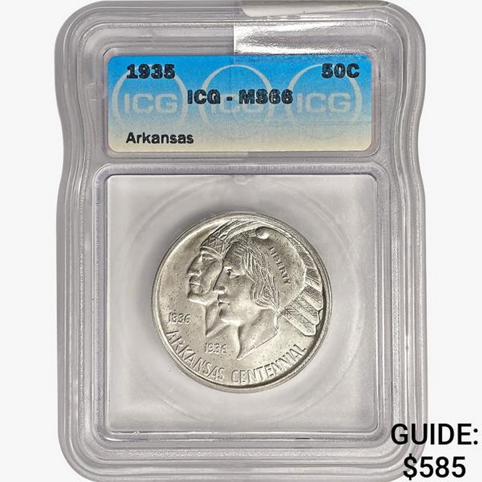 1935 Arkansas Half Dollar ICG MS66 (1 of 2)