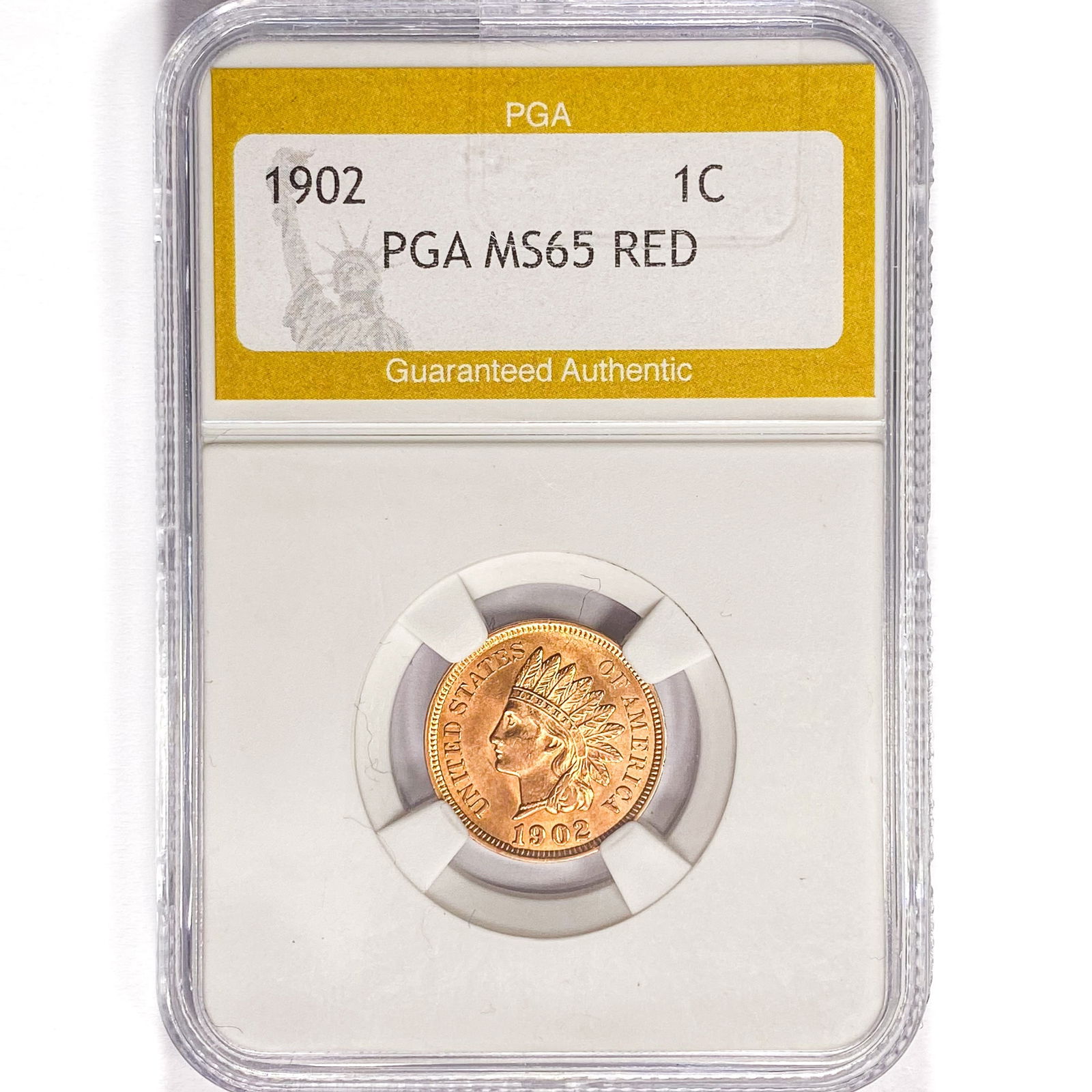 1902 Indian Head Cent PGA MS65 RED (1 of 2)