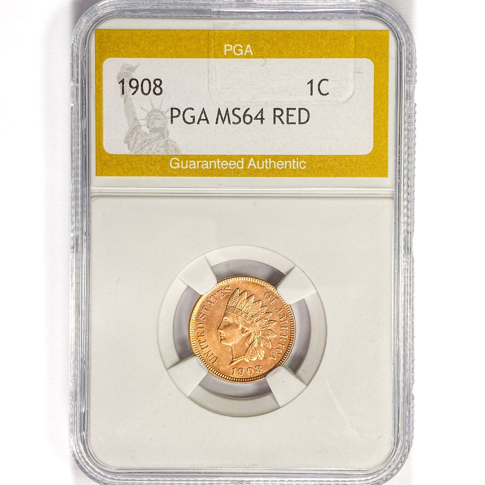 1908 Indian Head Cent PGA MS64 RED (1 of 2)