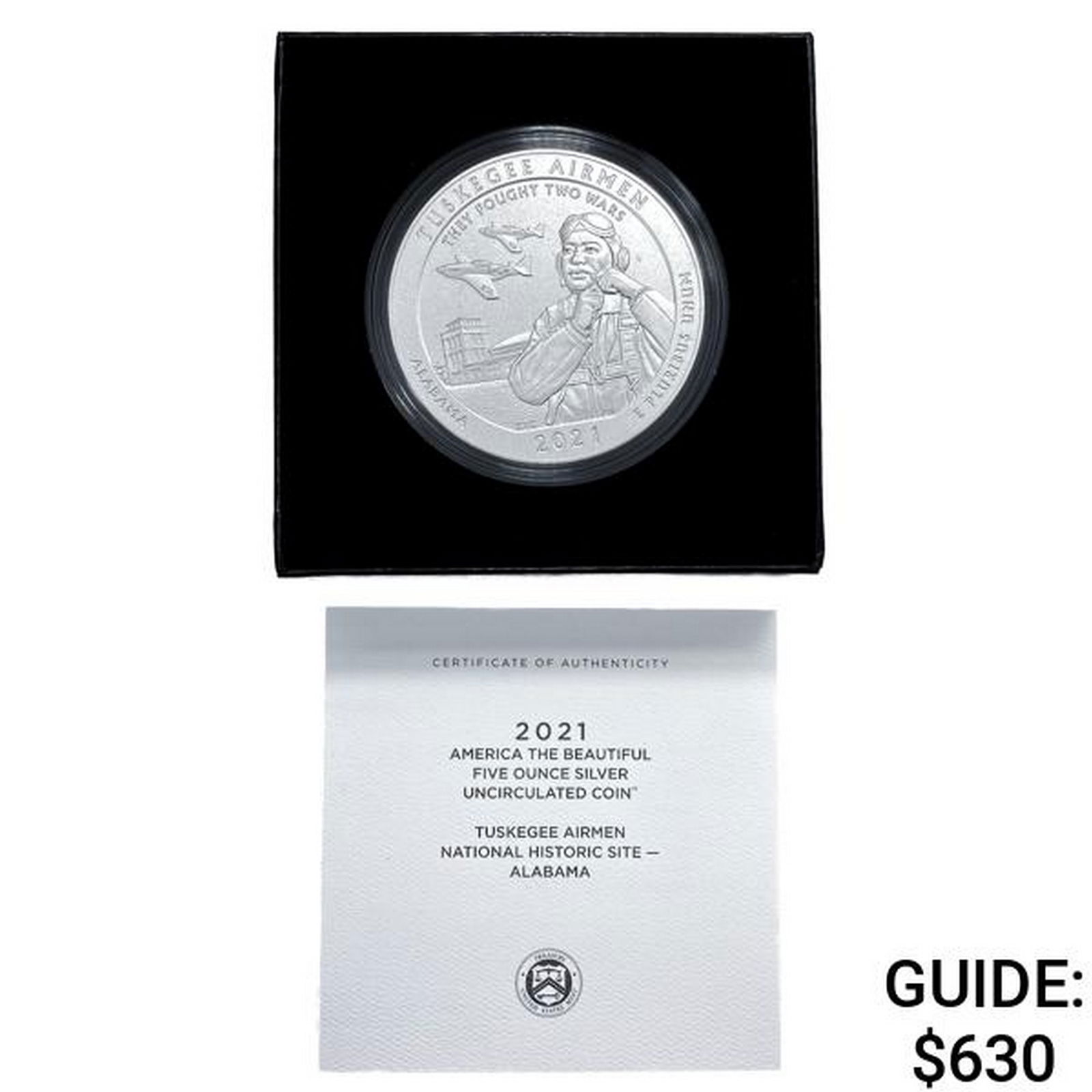 2021 Tuskegee Airmen 5oz Silver Round (1 of 2)