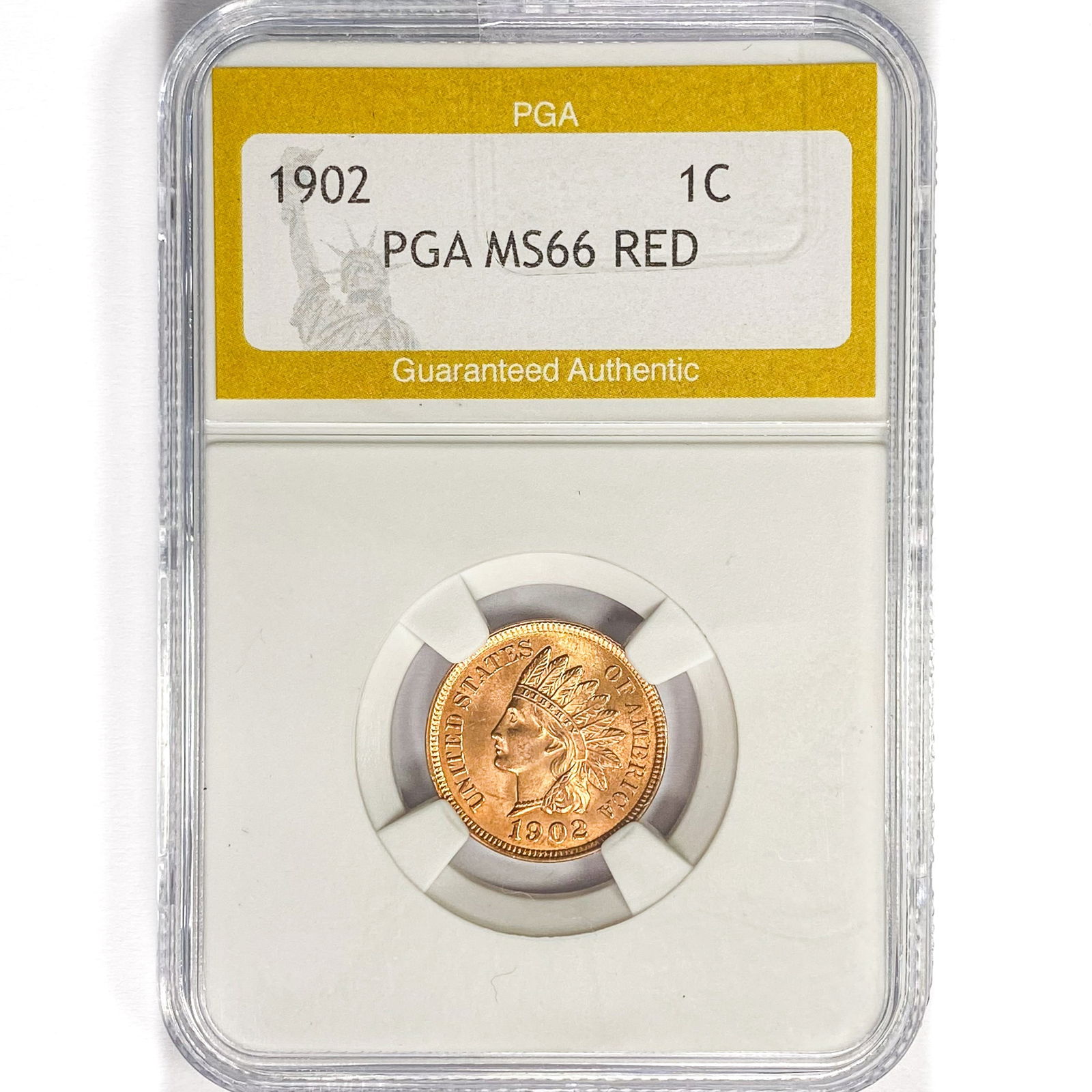 1902 Indian Head Cent PGA MS66 RED (1 of 2)