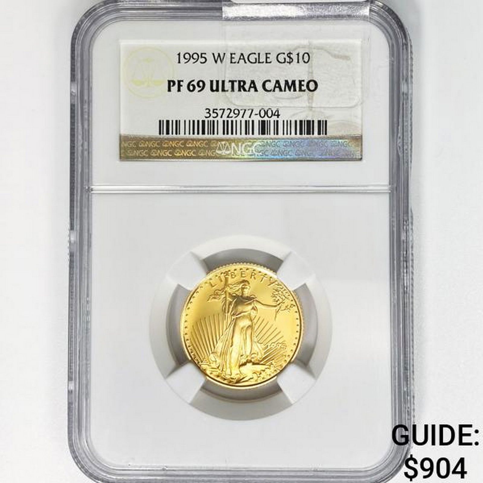 1995-W $10 1/4oz. American Gold Eagle NGC PF69 UC (1 of 2)