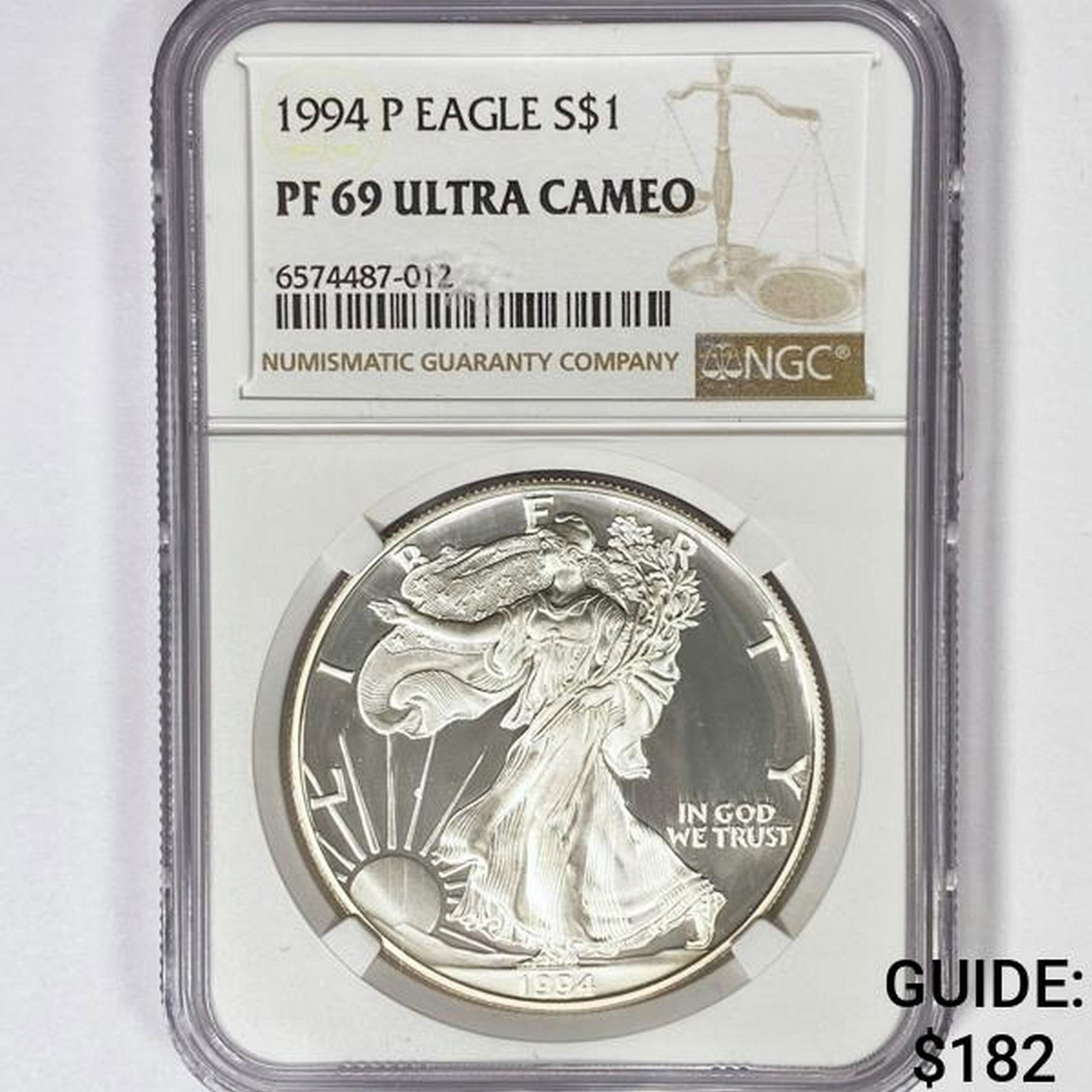 1994-P American Silver Eagle NGC PF69 UC (1 of 2)