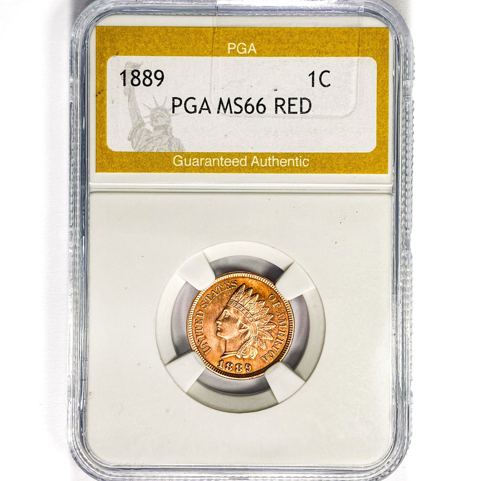 1889 Indian Head Cent PGA MS66 RED (1 of 2)