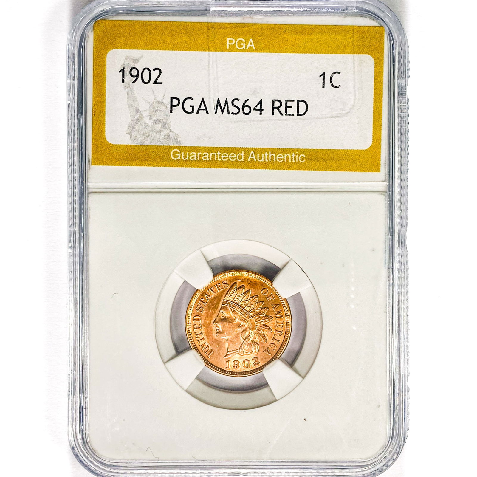 1902 Indian Head Cent PGA MS64 RED (1 of 2)