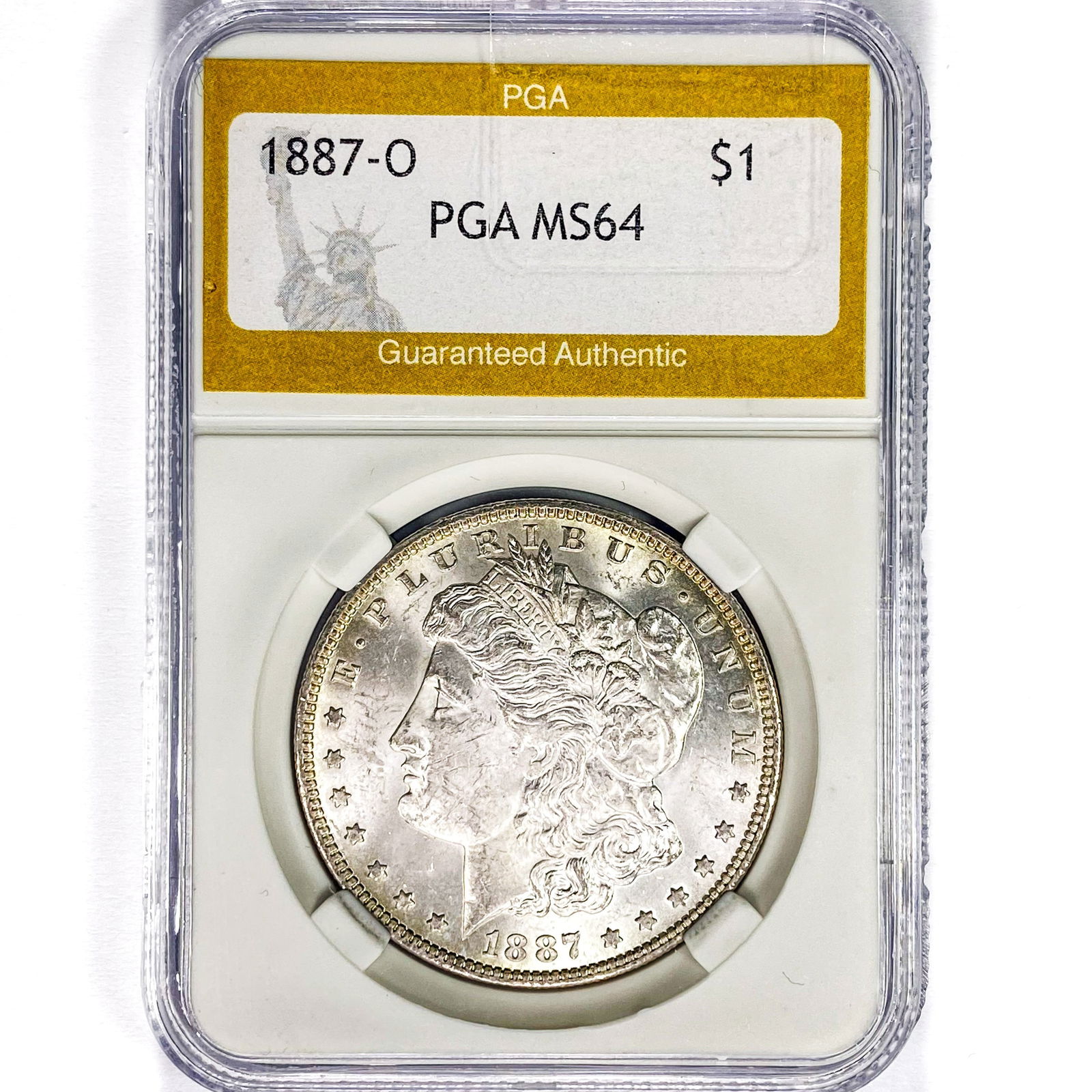 1887-O Morgan Silver Dollar PGA MS64 (1 of 2)