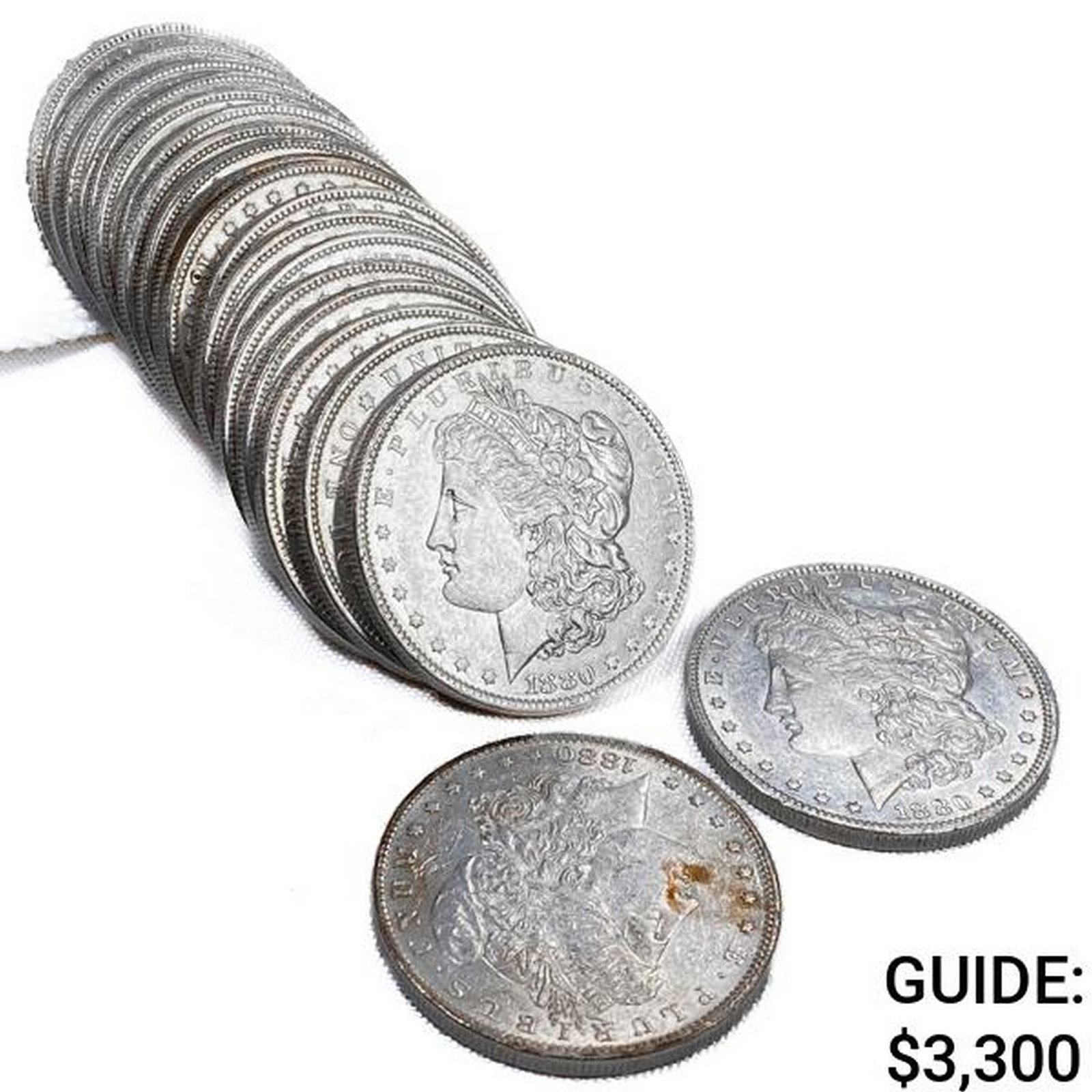 1880-O Roll of Morgan Dollars [20 Coins]: 1880-O Roll of Morgan Dollars [20 Coins]