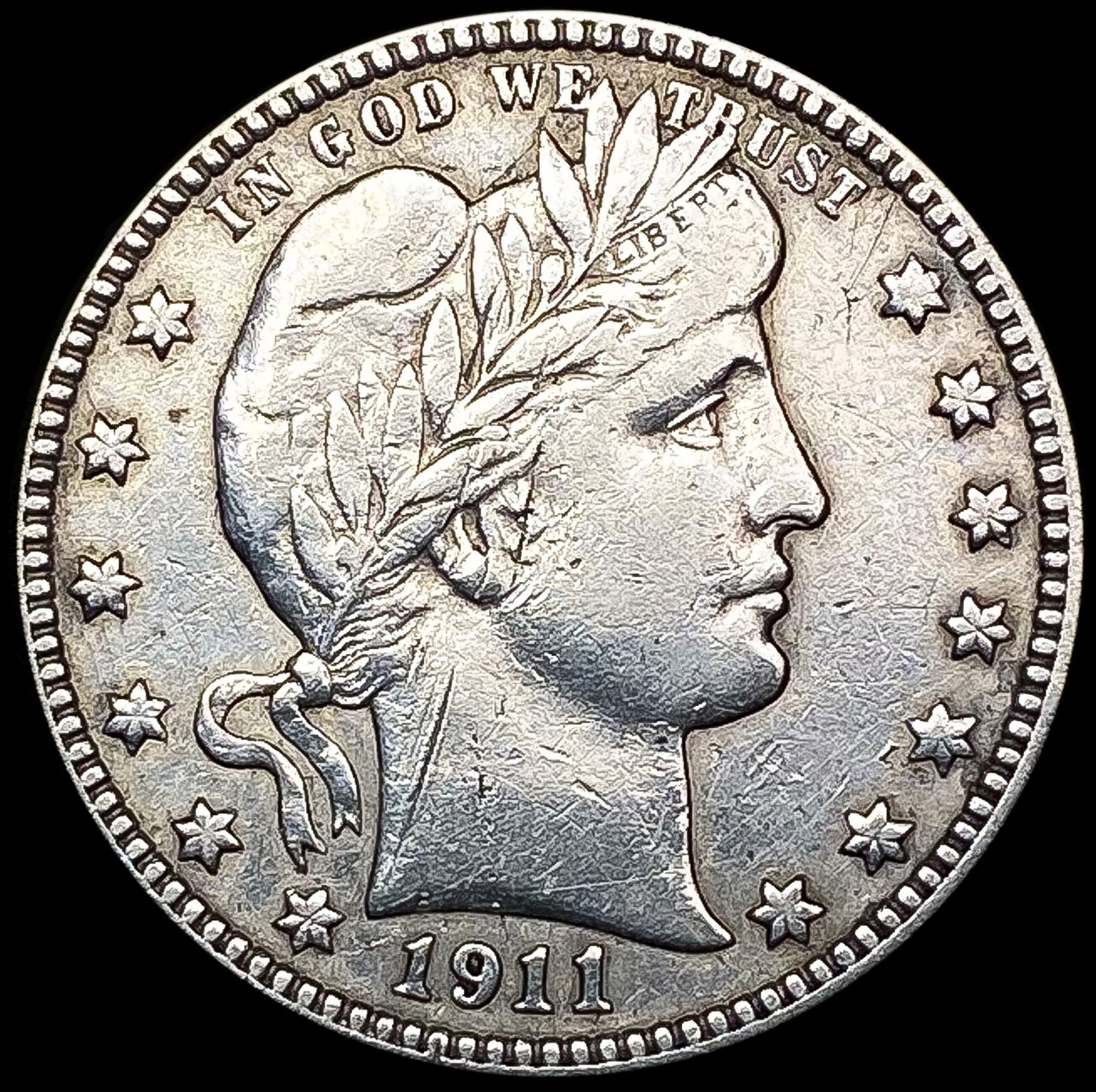 1911-D Barber Quarter CLOSELY UNCIRCULATED (1 of 2)