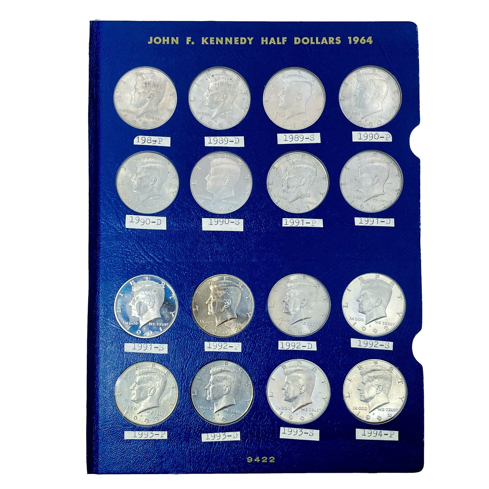 1989-1994 Kennedy Half Dollar Set [18 Coins] (1 of 5)