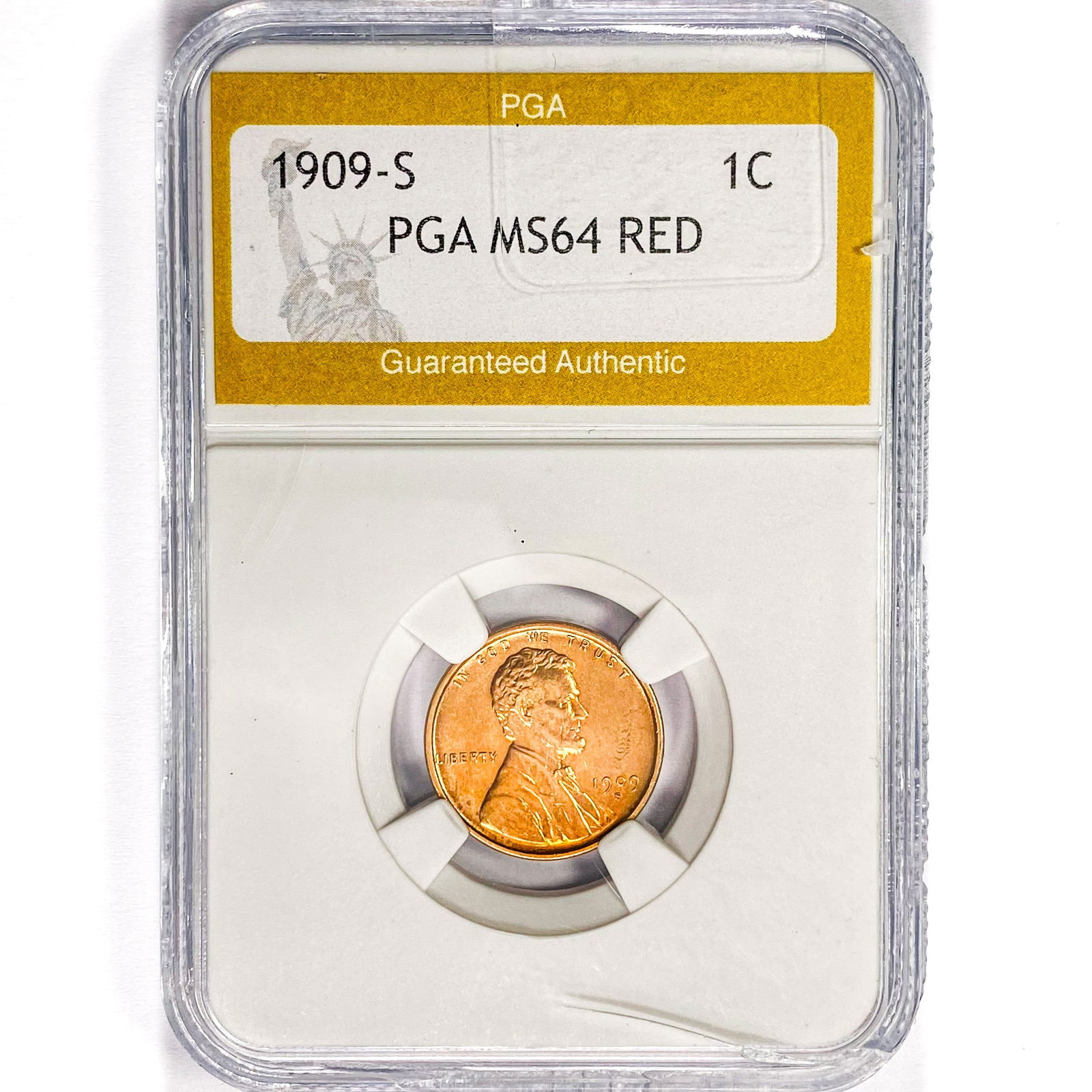 1909-S Wheat Cent PGA MS64 RED (1 of 2)
