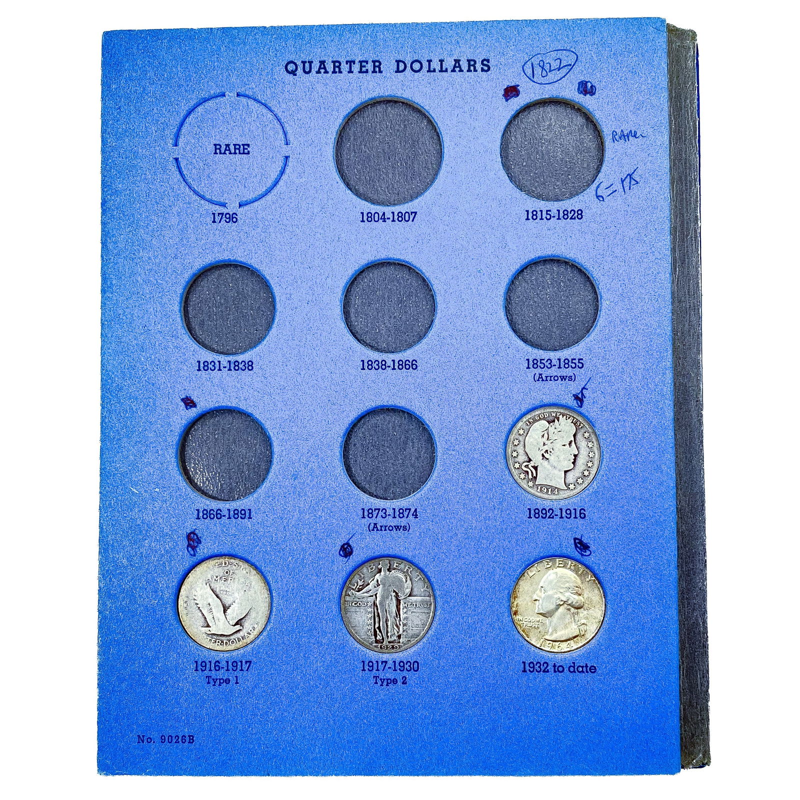 1914-1978 U.S. Type Collection Book (6 Coins) (1 of 3)