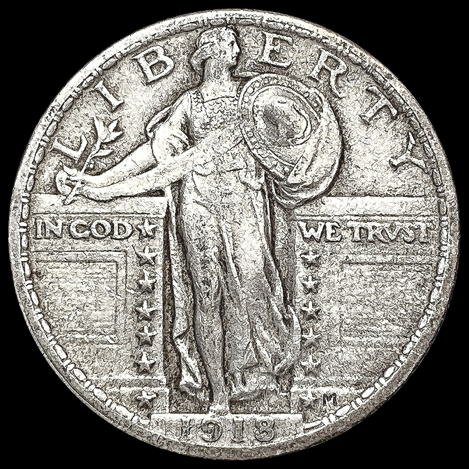 1918 Standing Liberty Quarter NEARLY UNCIRCULATED (1 of 2)