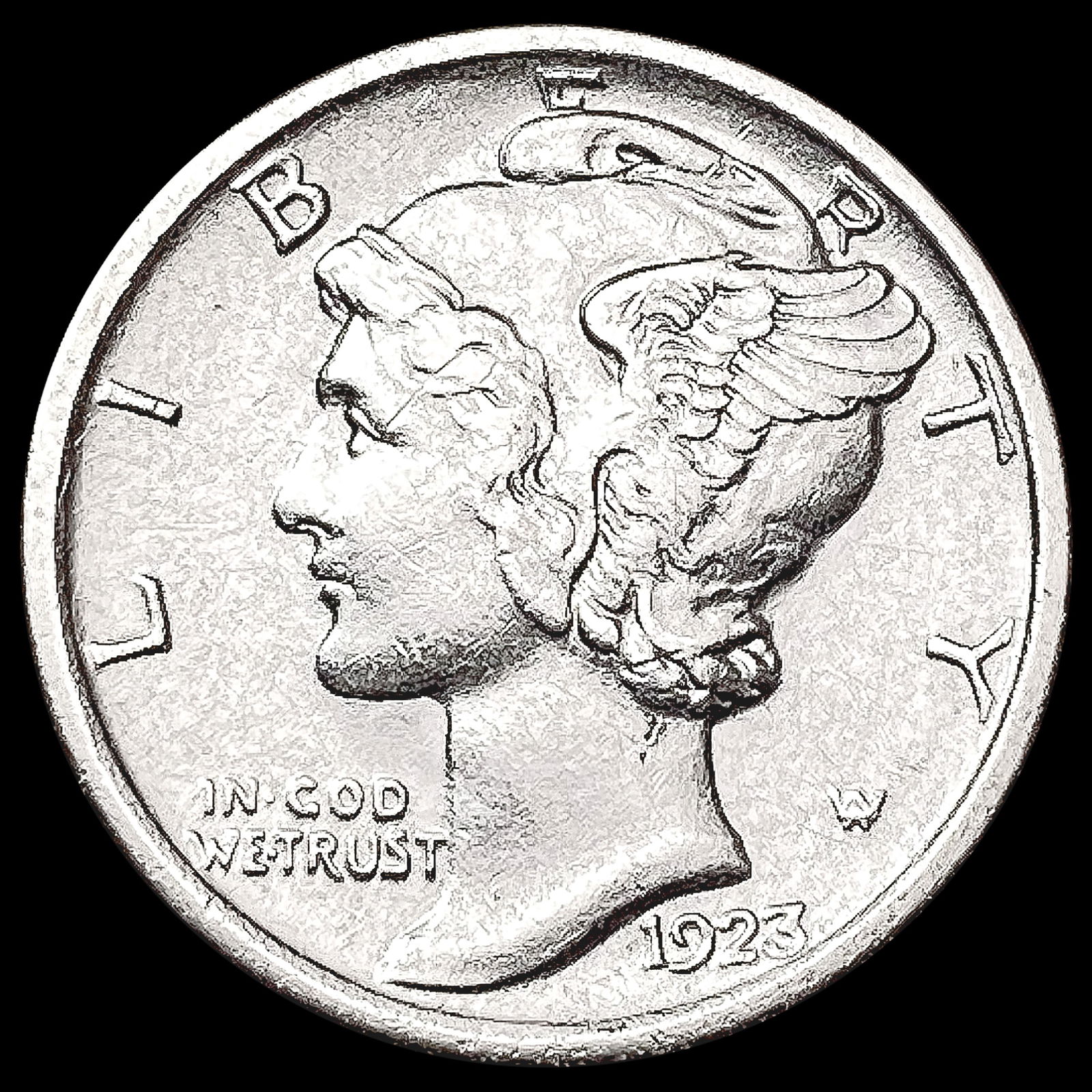 1923-S Mercury Dime CHOICE AU (1 of 2)