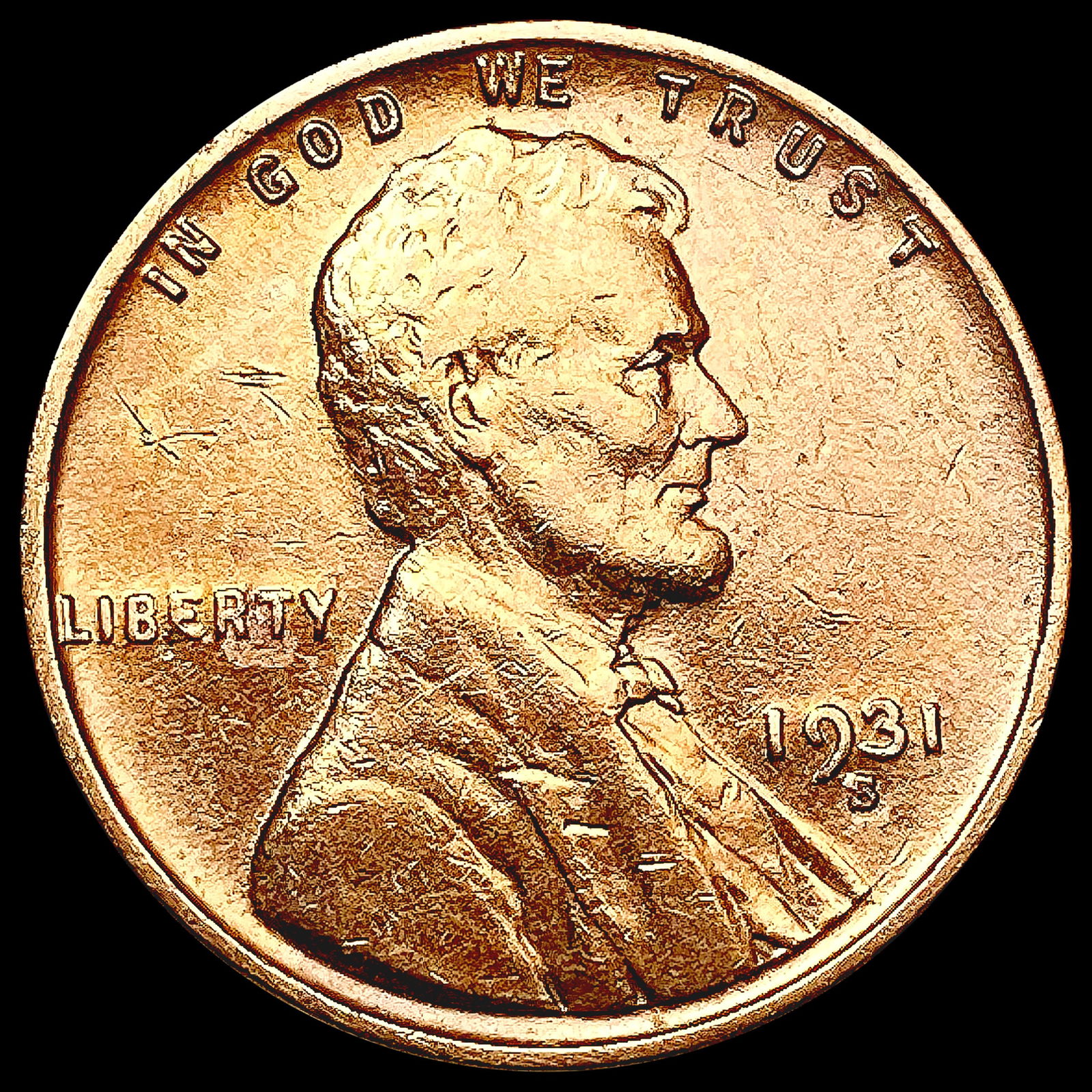 1931-S RD Wheat Cent CHOICE AU (1 of 2)