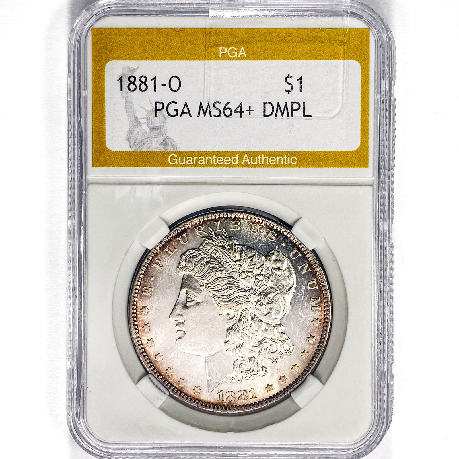 1881-O Morgan Silver Dollar PGA MS64+ DMPL (1 of 2)