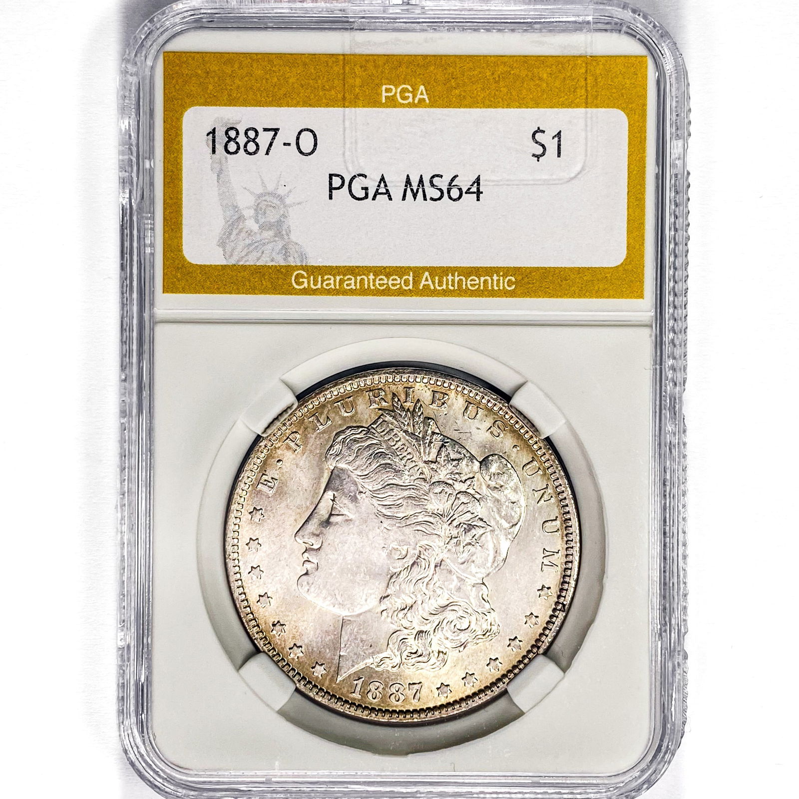 1887-O Morgan Silver Dollar PGA MS64 (1 of 2)