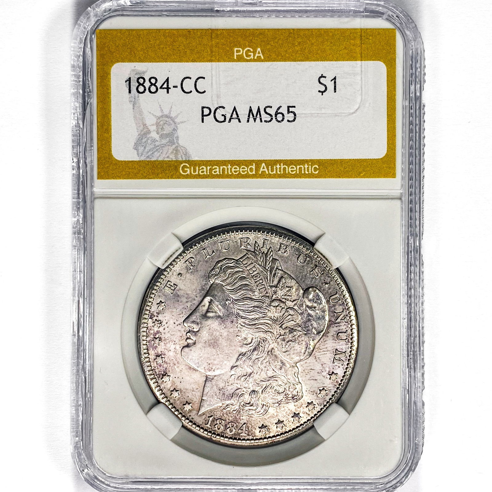 1884-CC Morgan Silver Dollar PGA MS65 (1 of 2)