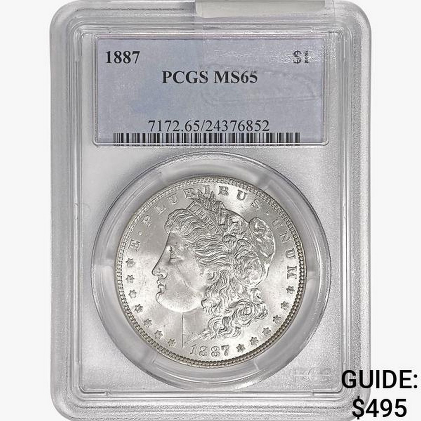 1887 Morgan Silver Dollar PCGS MS65 (1 of 2)