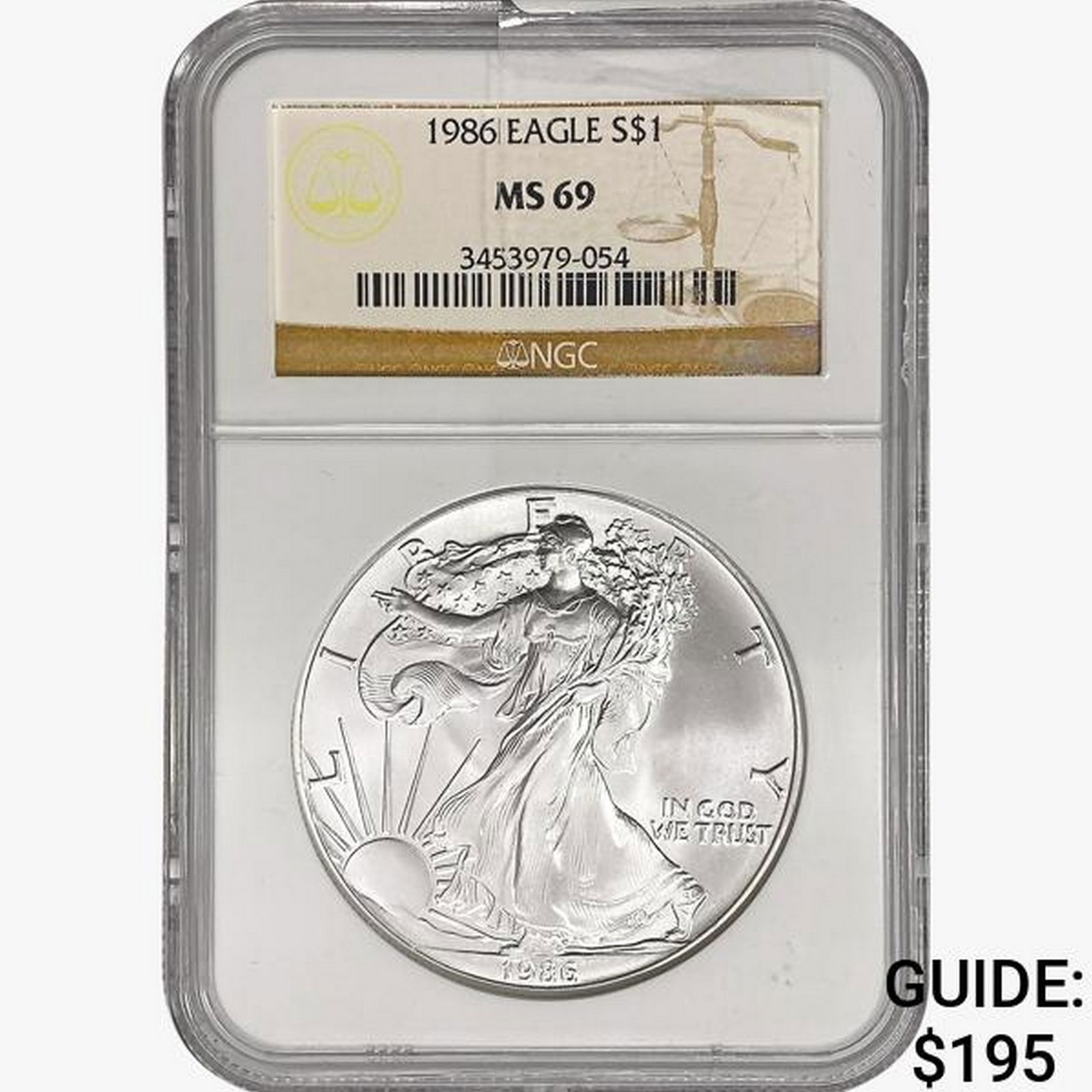 1986 Silver Eagle NGC MS69 (1 of 2)
