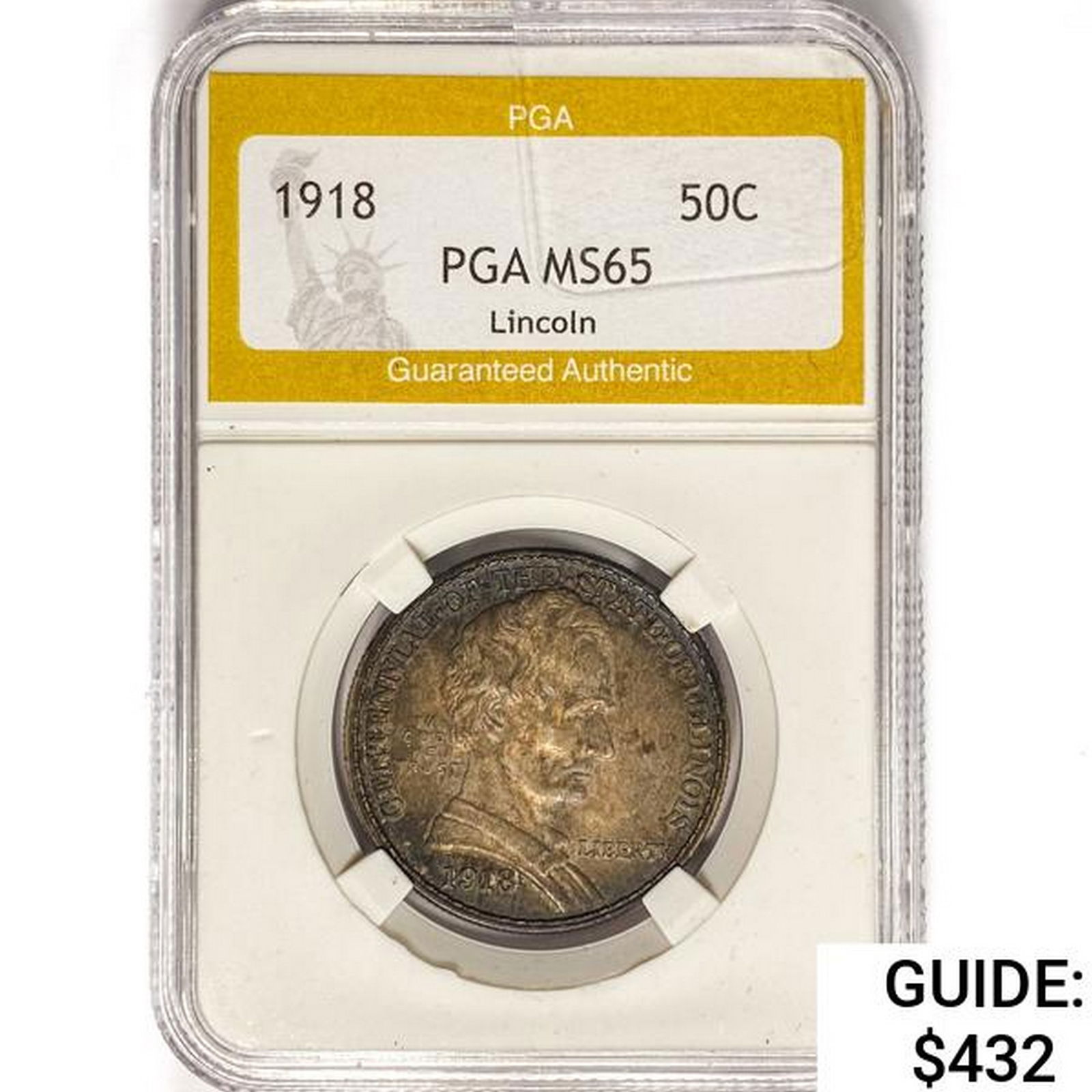 1918 Illinois Half Dollar PGA MS65 (1 of 2)