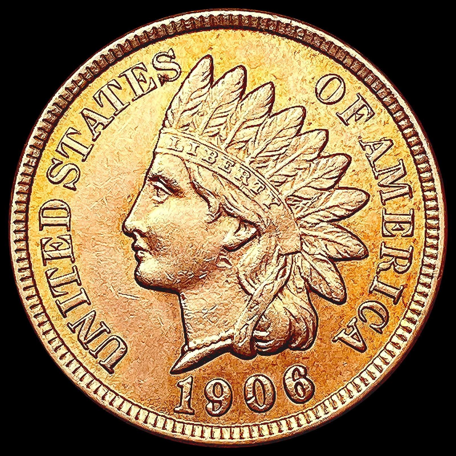 1906 RED Indian Head Cent UNCIRCULATED (1 of 2)