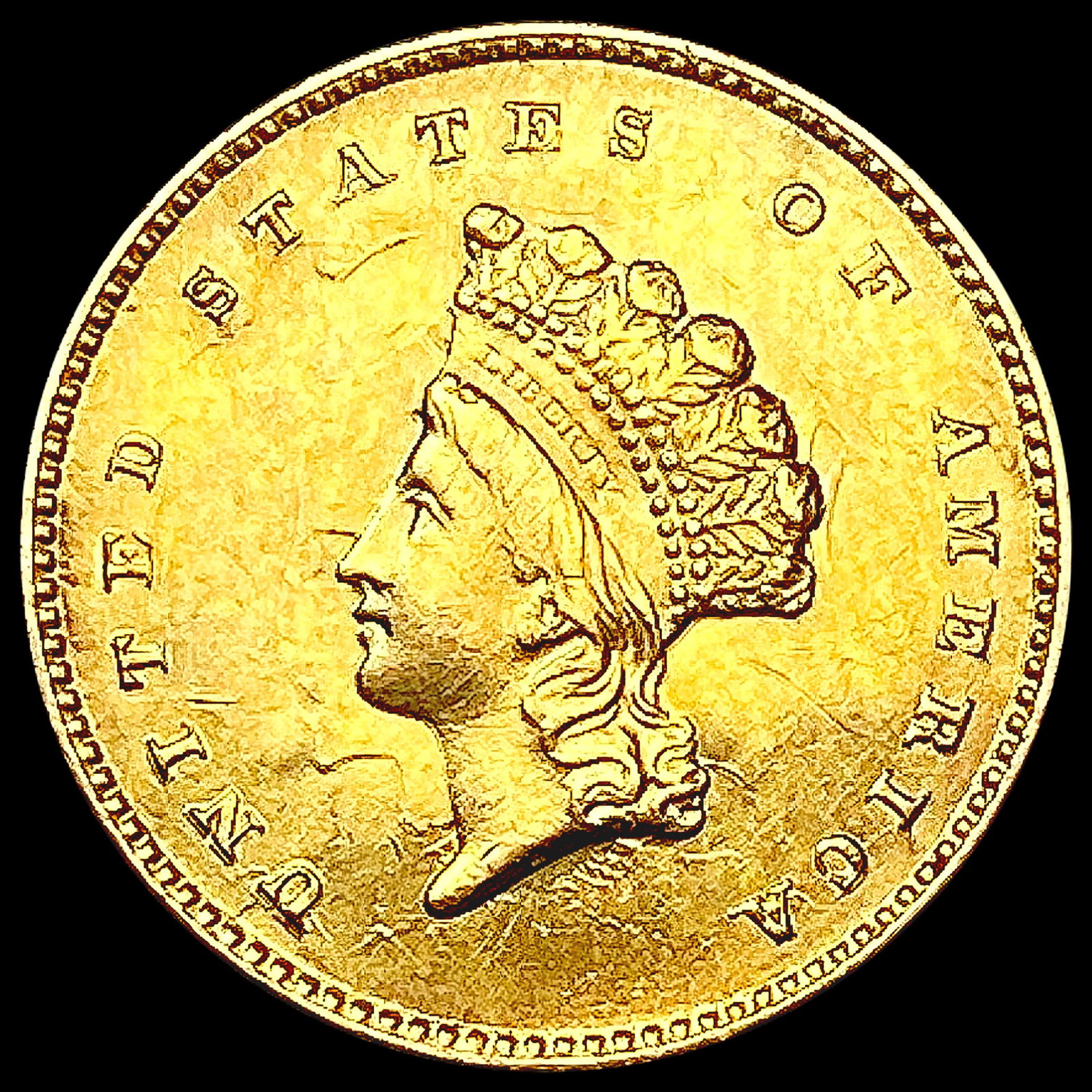 1855 Rare Gold Dollar CLOSELY UNCIRCULATED (1 of 2)