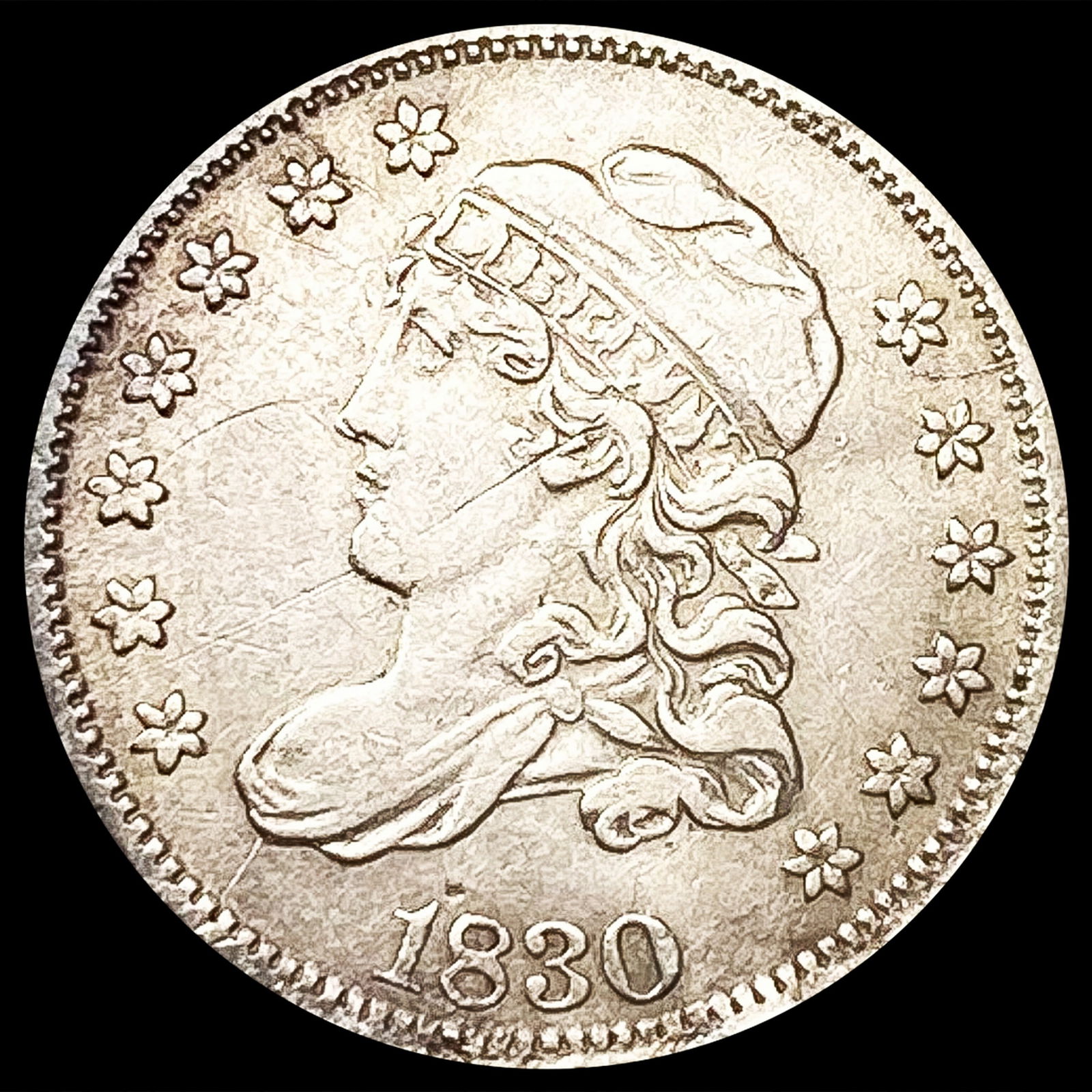 1830 Capped Bust Half Dime CLOSELY UNCIRCULATED (1 of 2)