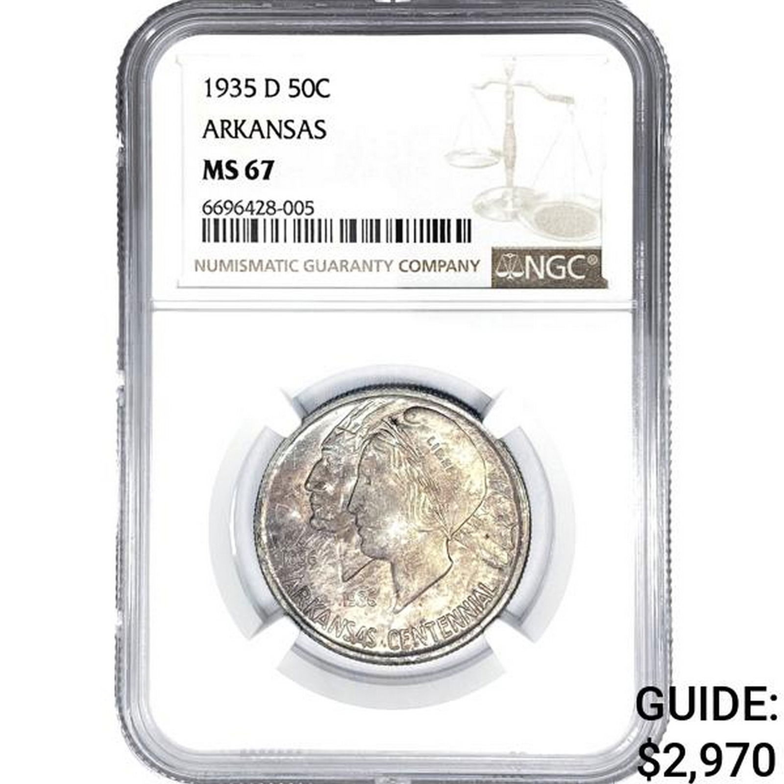 1935-D Arkansas Half Dollar NGC MS67 (1 of 2)