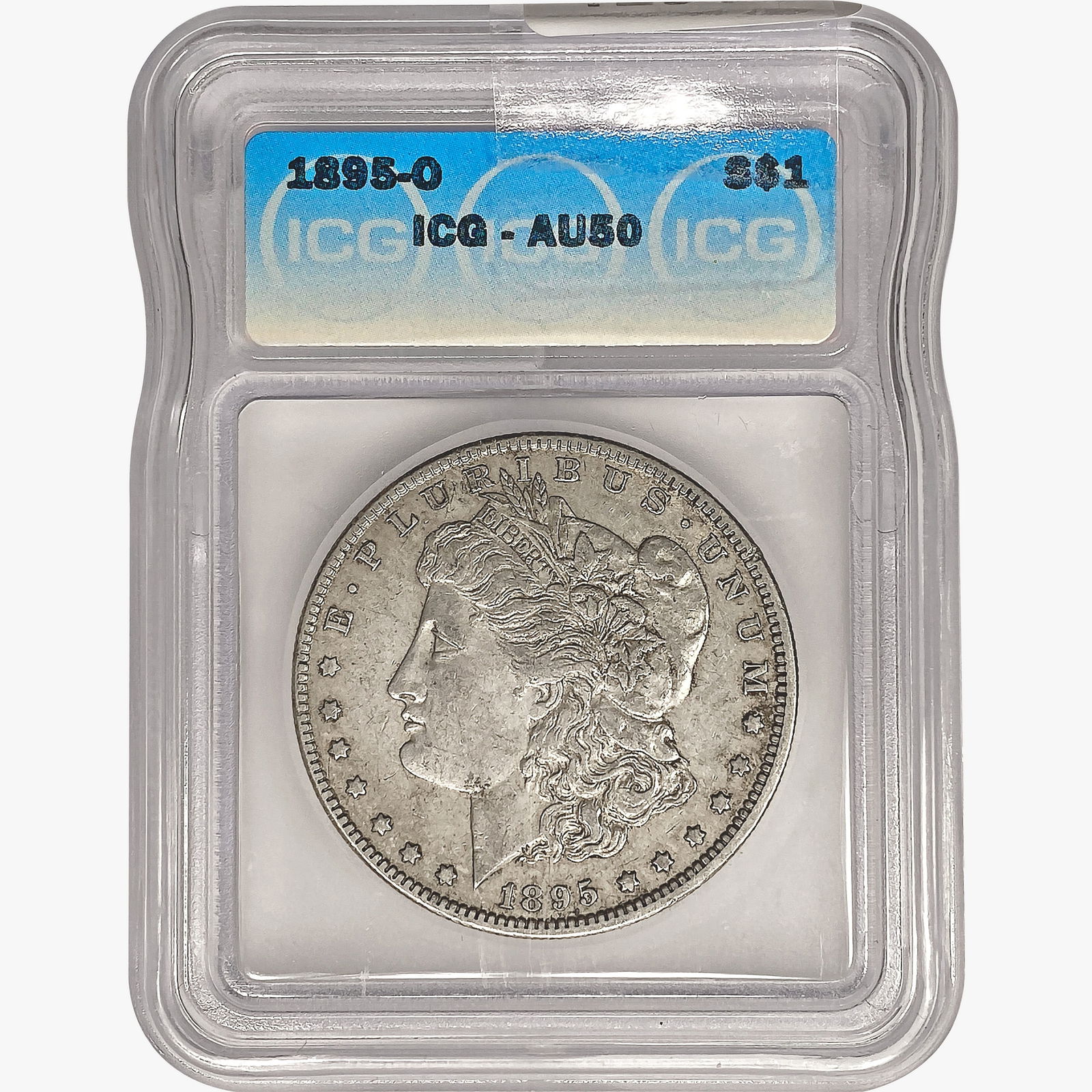 1895-O Morgan Silver Dollar ICG AU50 (1 of 2)