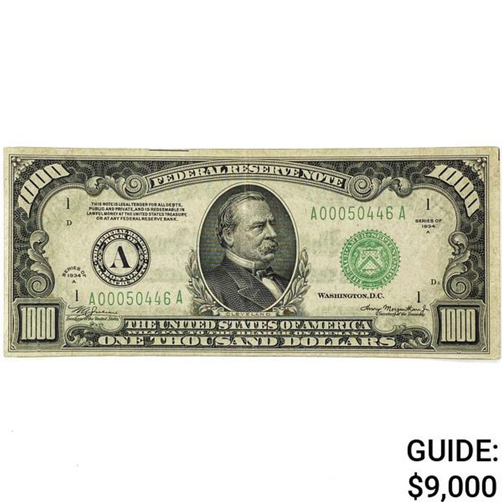 1934 $1000 Fed. Reserve Note PMG VF30 (1 of 2)