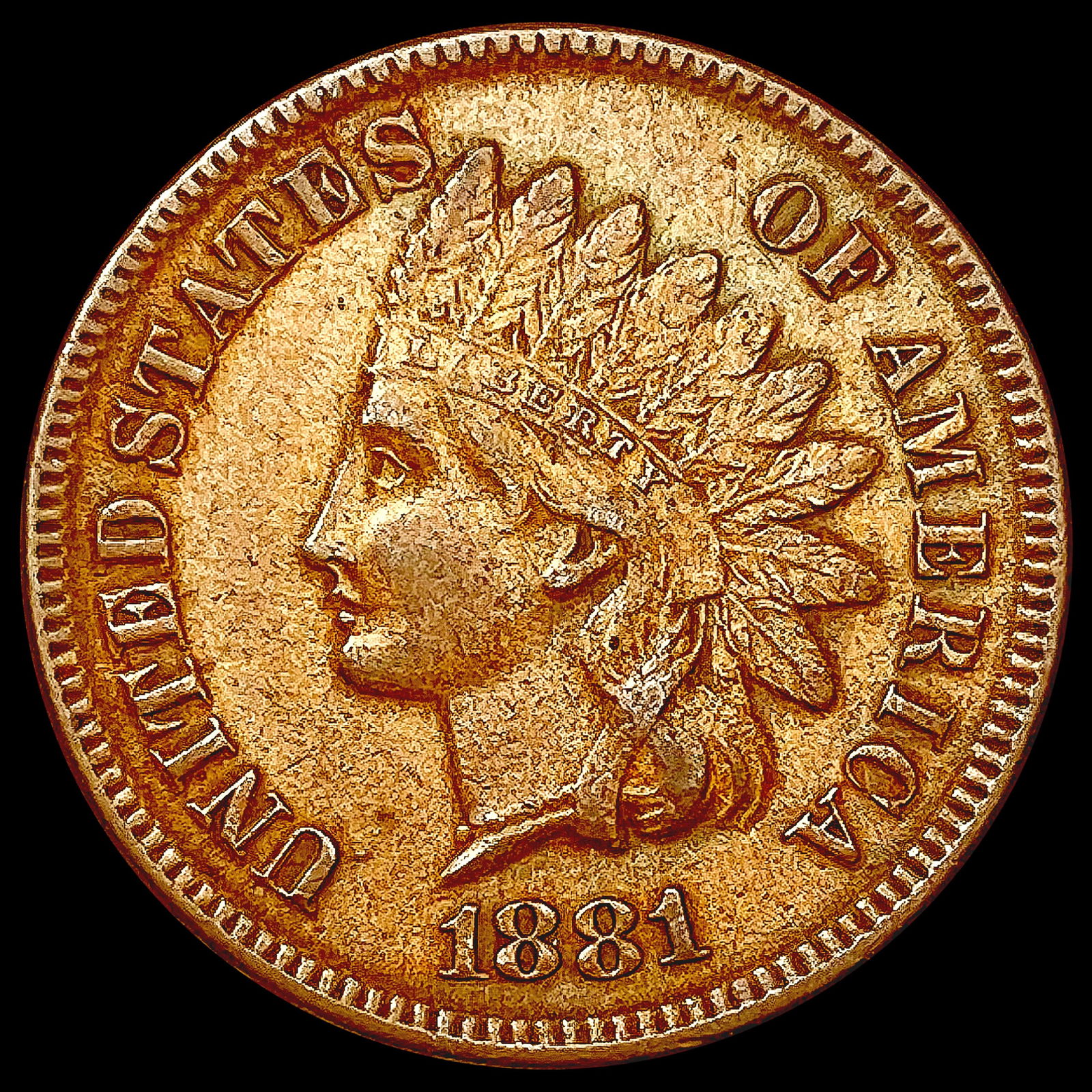 1881 Indian Head Cent CLOSELY UNCIRCULATED (1 of 2)