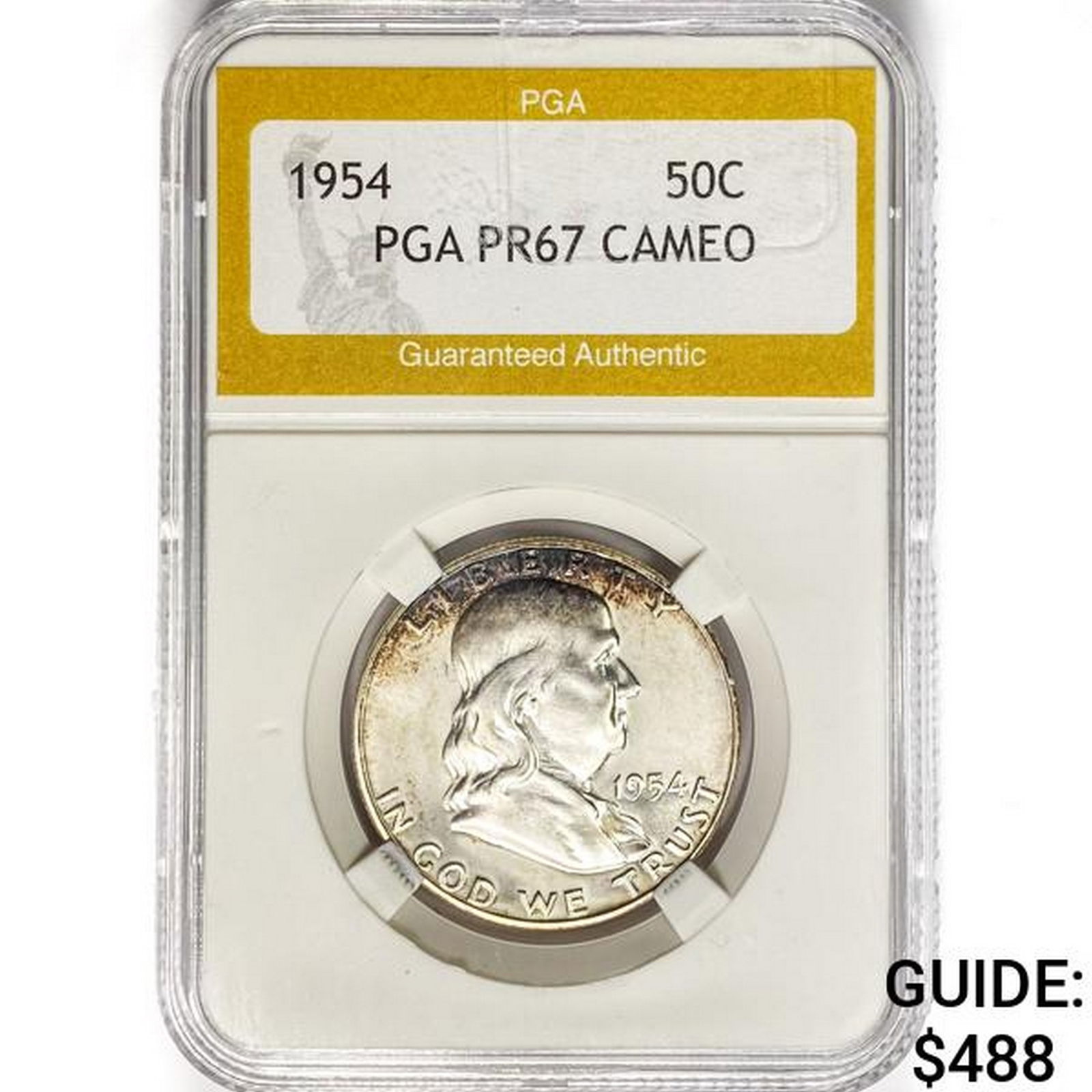1954 Franklin Half Dollar PGA PR67 Cameo (1 of 2)