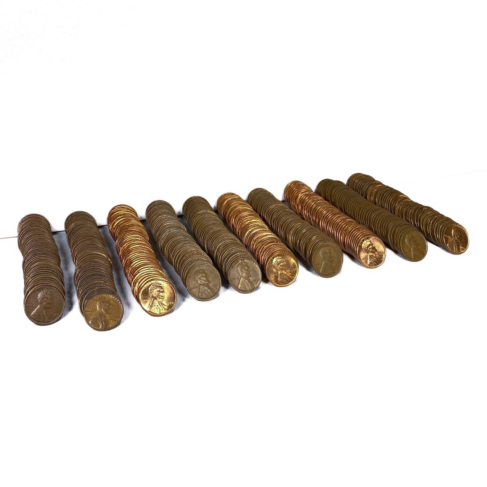 1944-1960 Varied US Cent Rolls (500 Coins): 1944-1960 Varied US Cent Rolls (500 Coins)