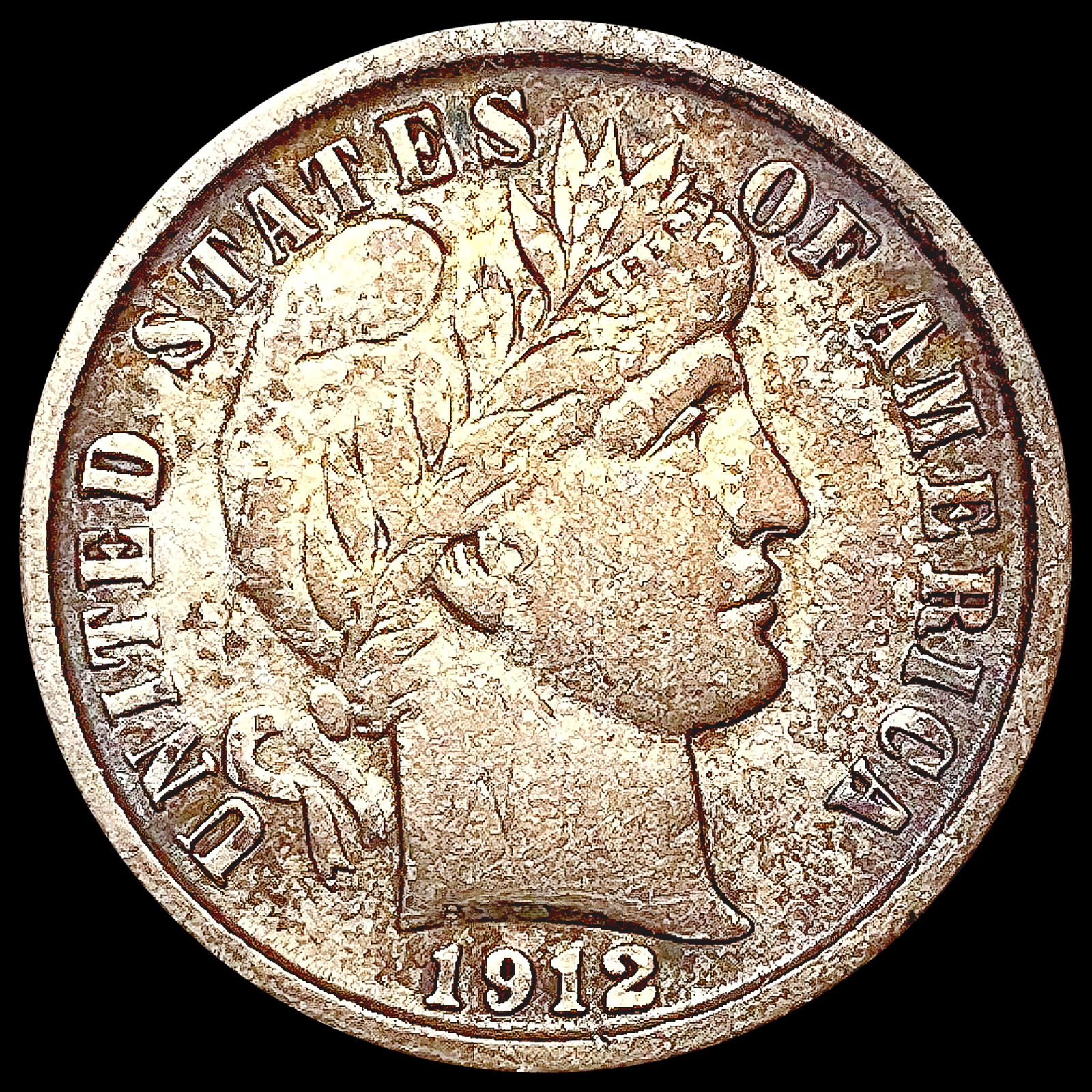 1912-D Barber Dime CLOSELY UNCIRCULATED (1 of 2)