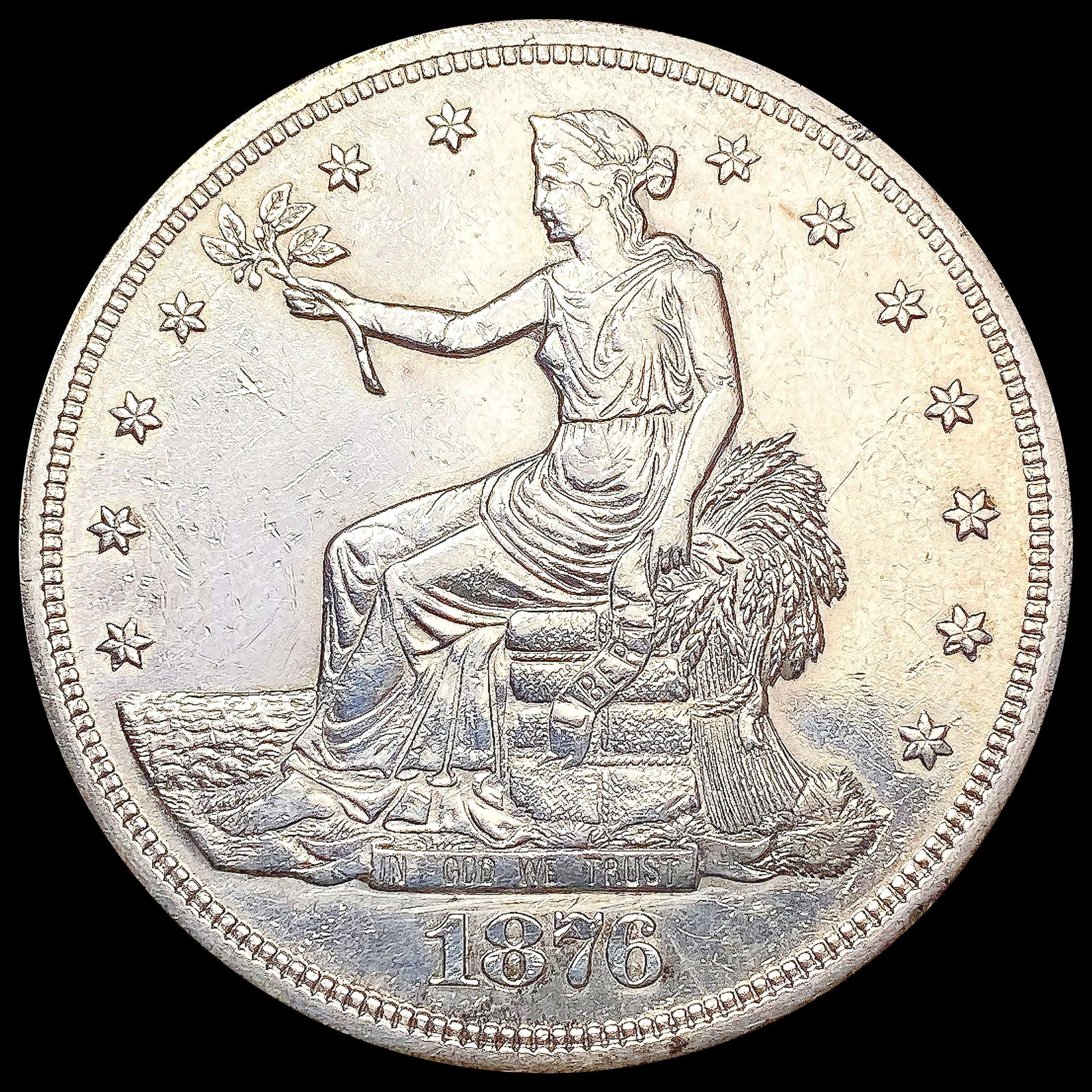 1876-S Silver Trade Dollar CLOSELY UNCIRCULATED (1 of 2)