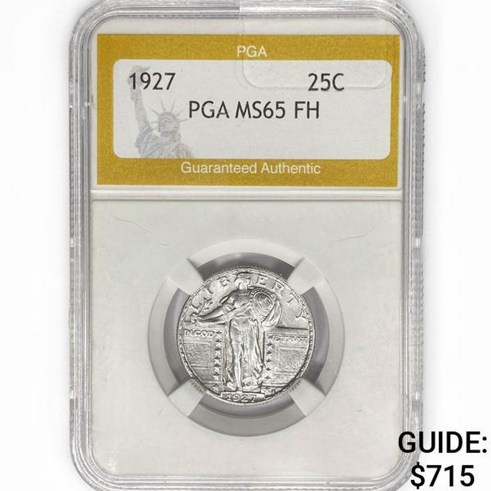 1927 Standing Liberty Quarter PGA MS65 FH (1 of 2)
