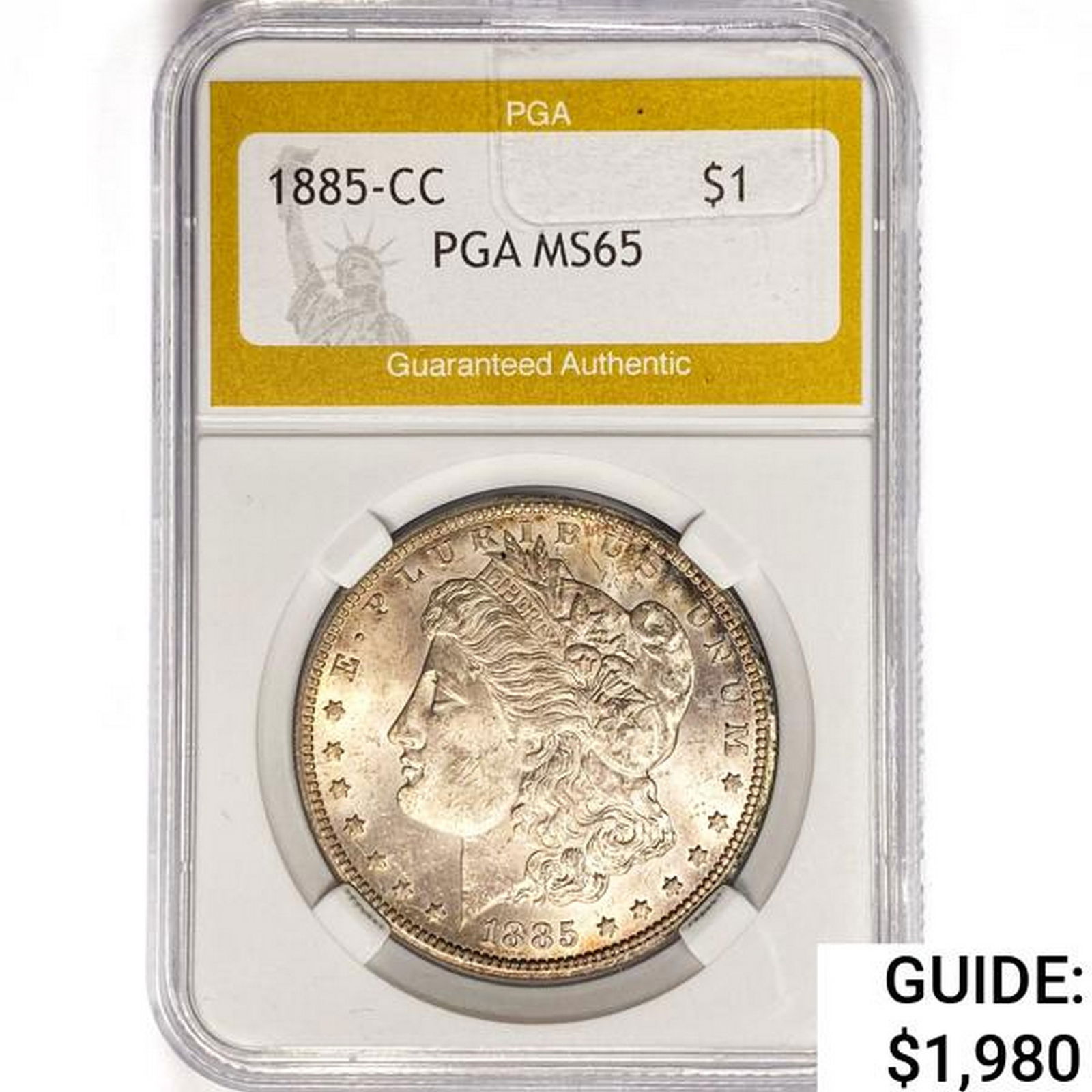 1885-CC Morgan Silver Dollar PGA MS65 (1 of 2)