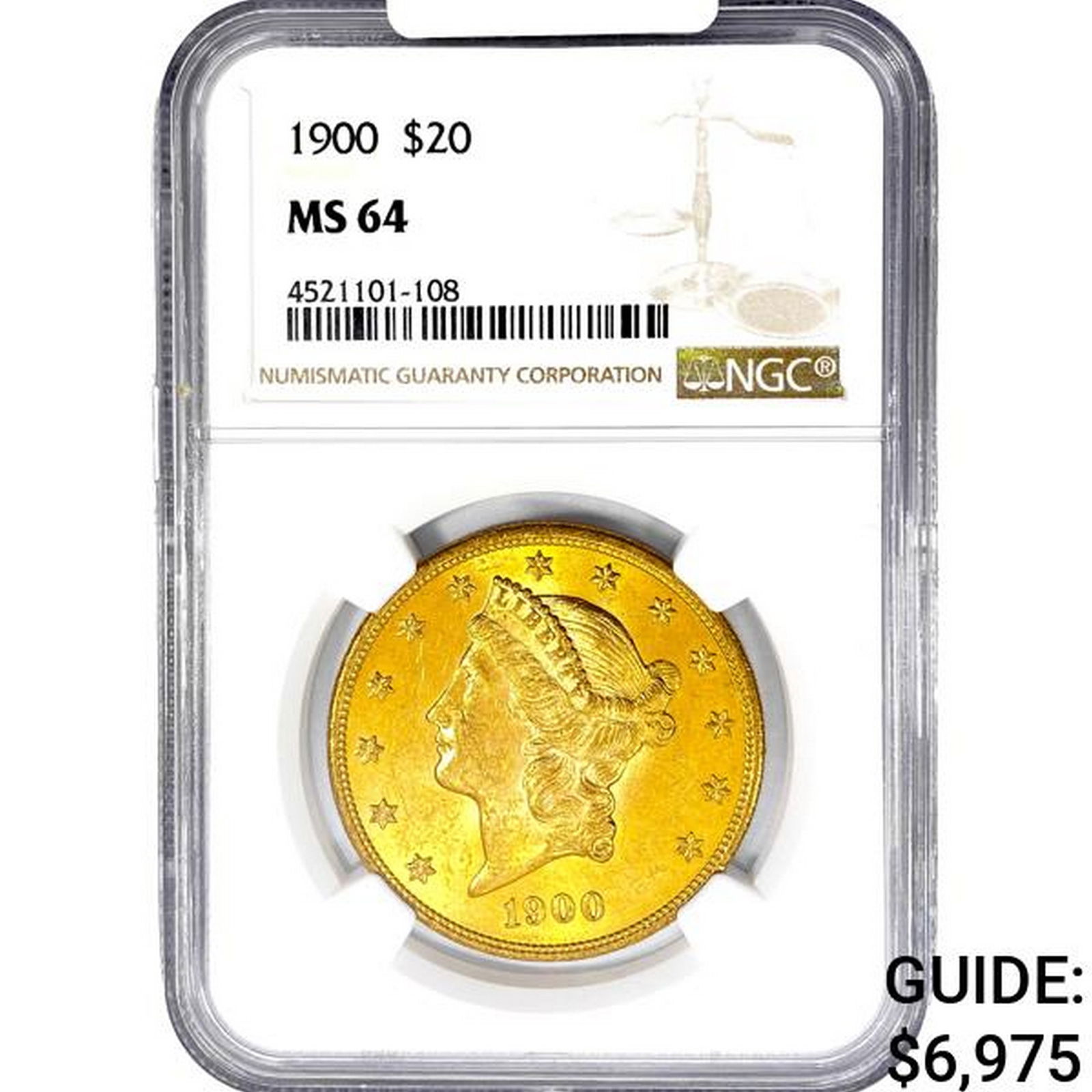 1900 $20 Gold Double Eagle NGC MS64 (1 of 2)